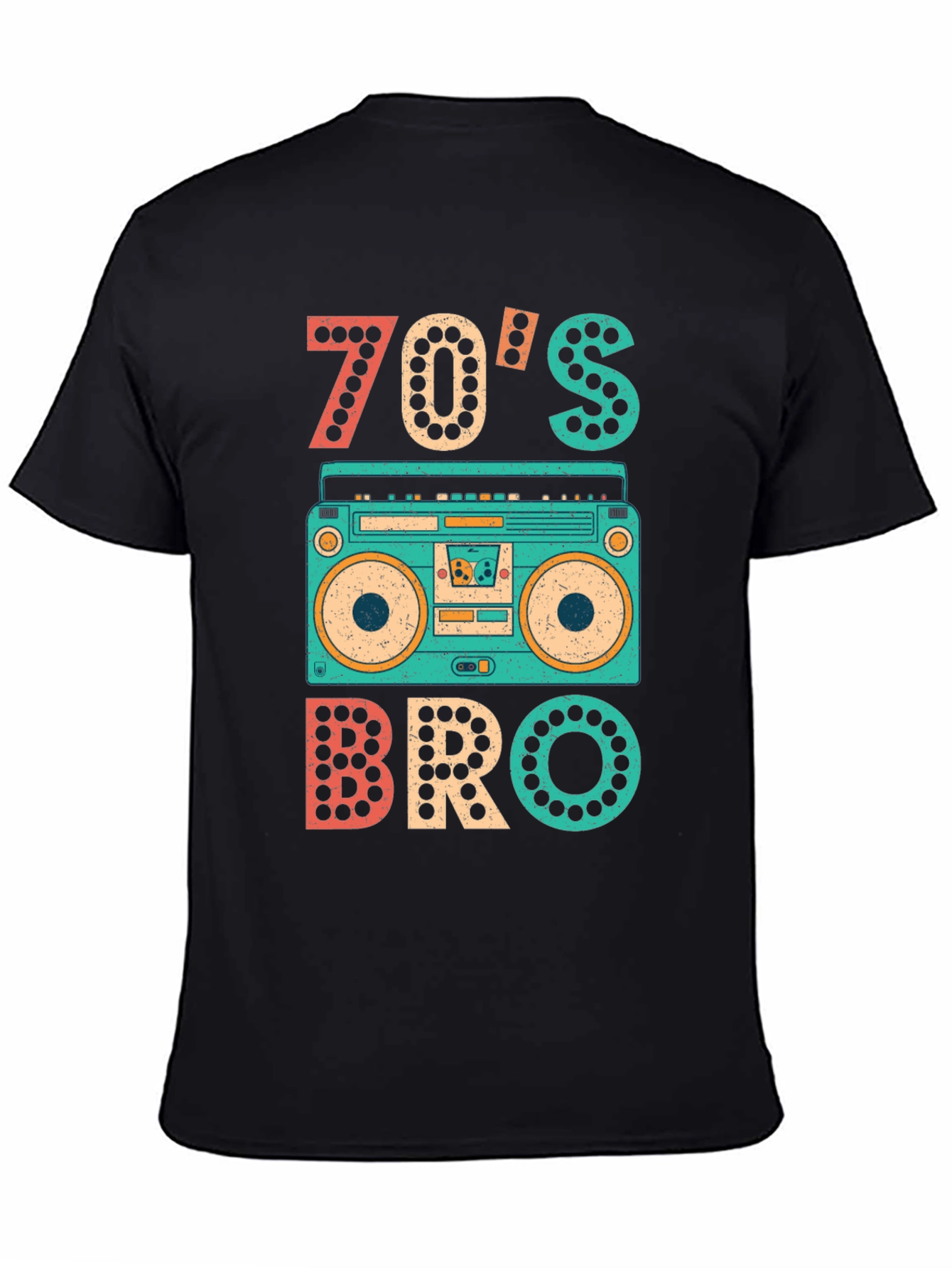 70s Bro T-Shirt - Retro Boombox Tee