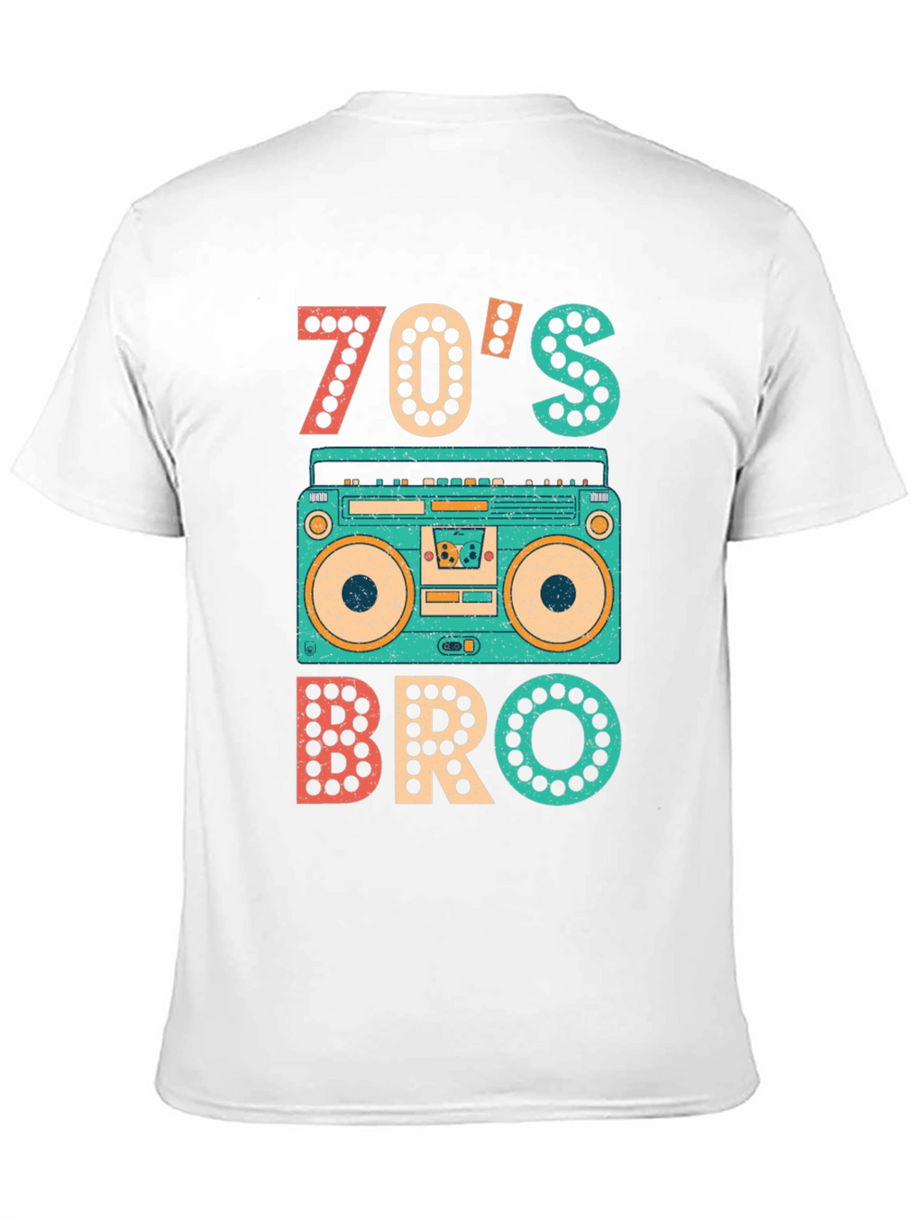 70s Bro T-Shirt - Retro Boombox Tee