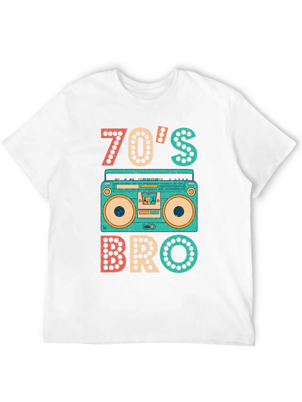 70s Bro T-Shirt - Retro Boombox Tee