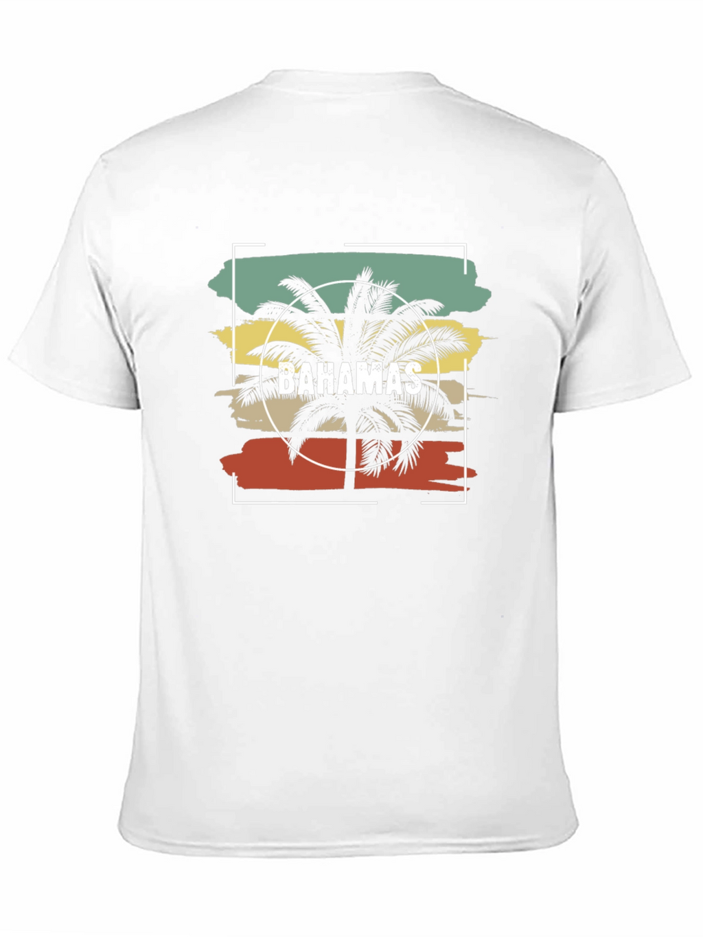 Bahamas Palm Tree Graphic Tee - Retro Style T-Shirt