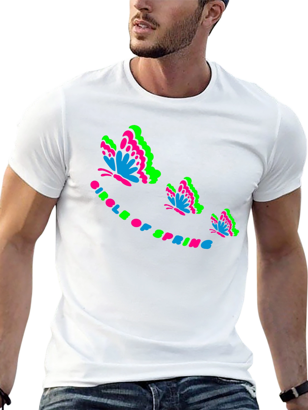 Circle of Spring Butterfly Graphic Tee