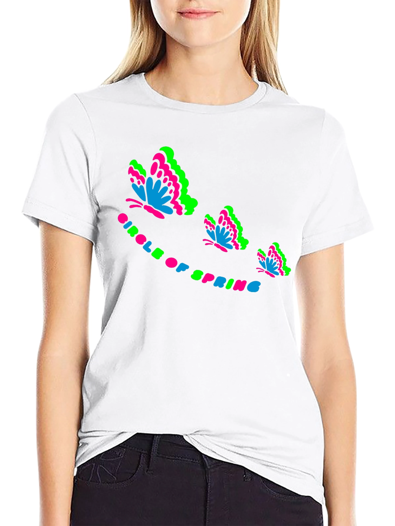 Circle of Spring Butterfly Graphic Tee