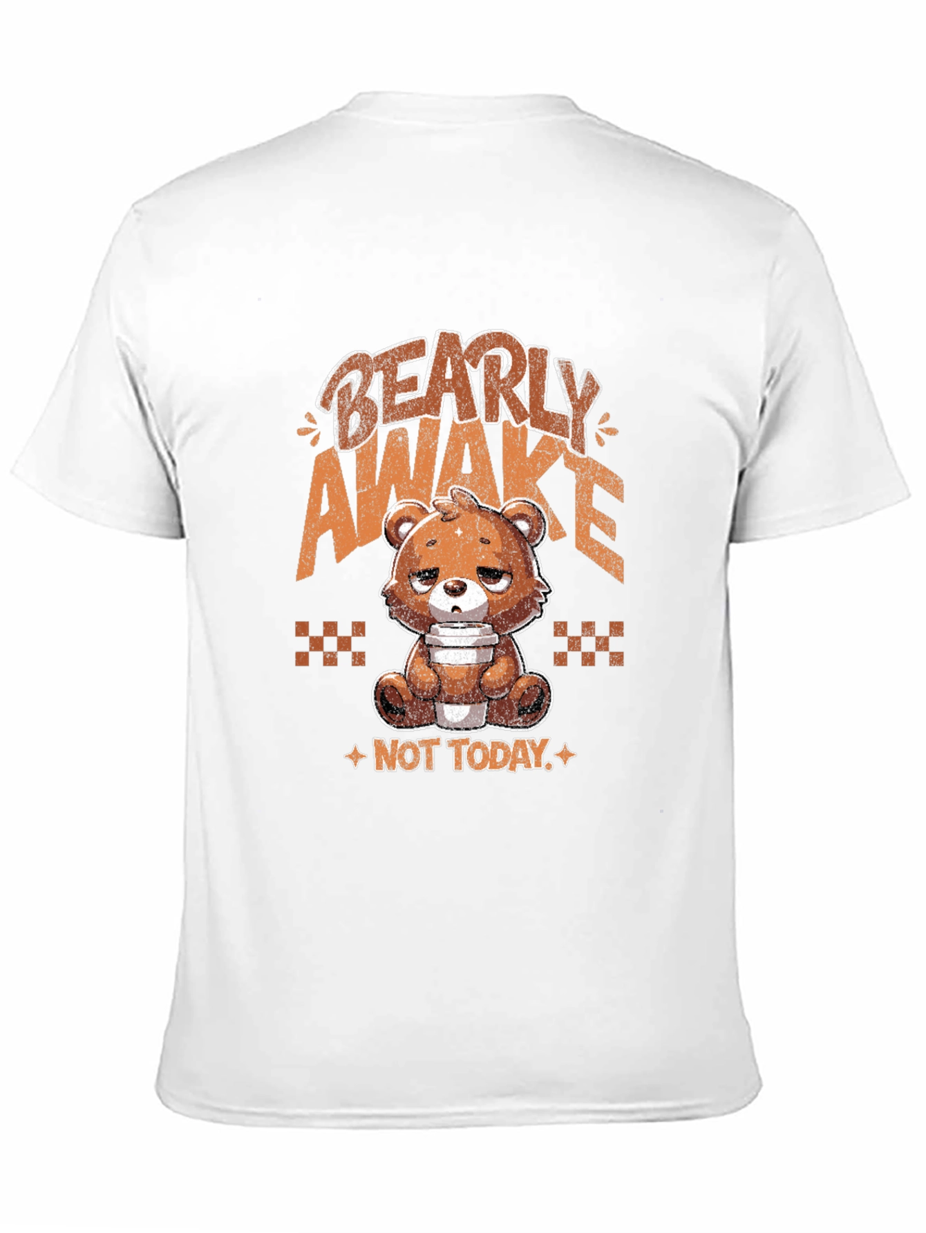 Bearly Awake Graphic Tee - Funny Sleepy Bear T-Shirt