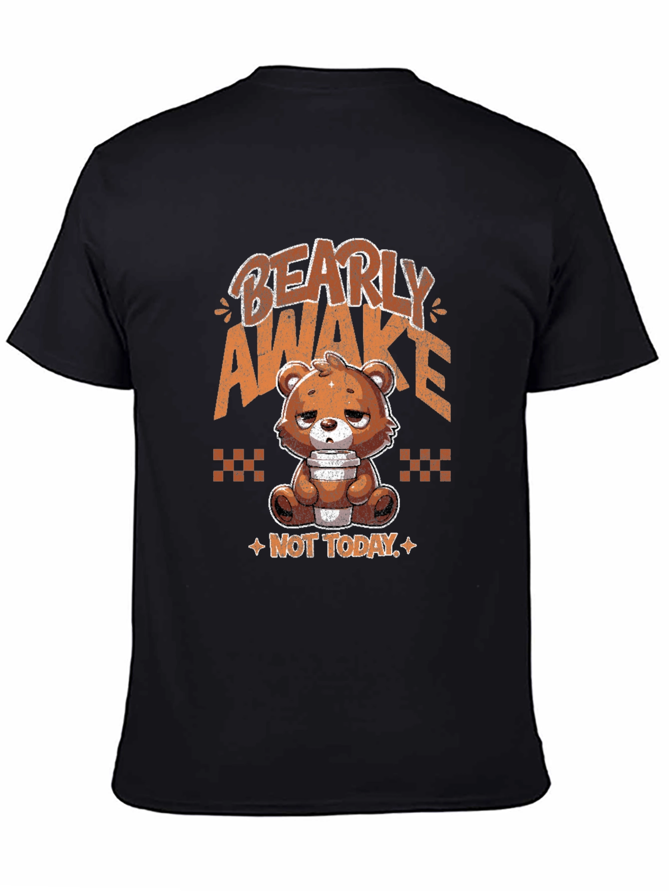 Bearly Awake Graphic Tee - Funny Sleepy Bear T-Shirt