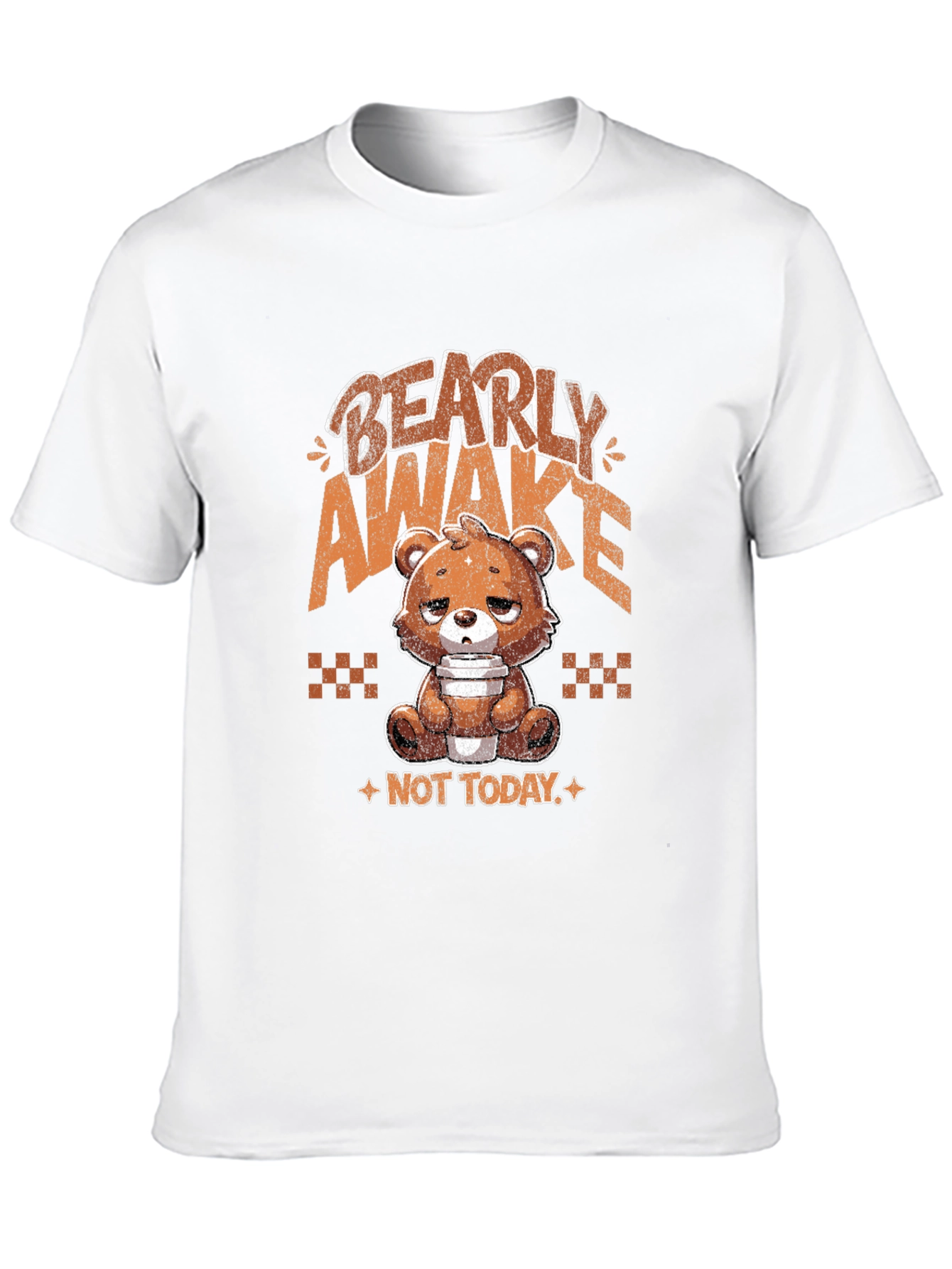 Bearly Awake Graphic Tee - Funny Sleepy Bear T-Shirt