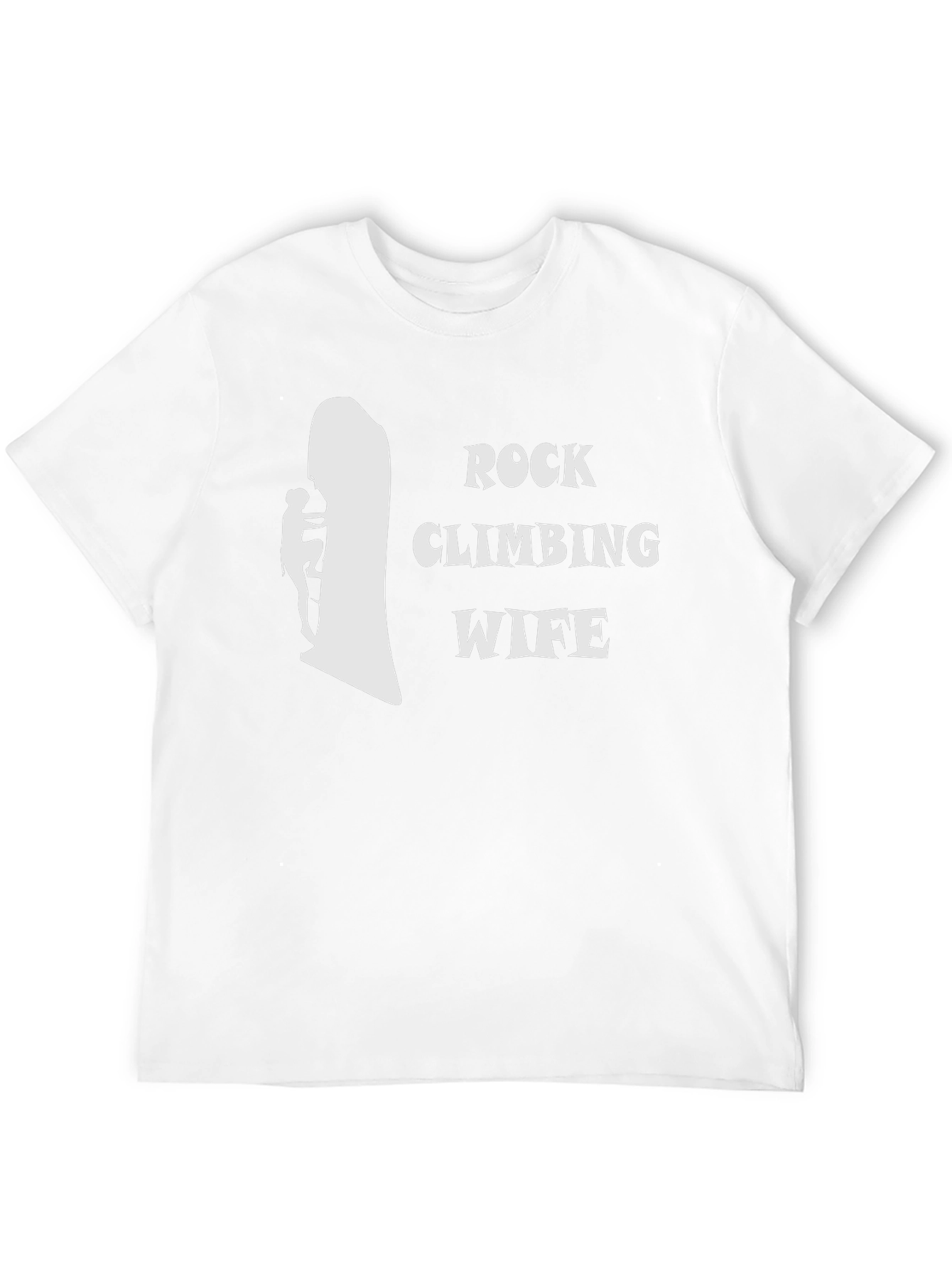 Rock Climbing Wife T-Shirt - Black