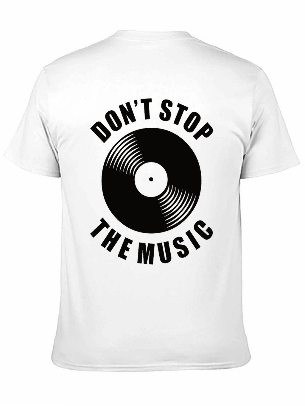 Dont Stop the Music Black Graphic Tee