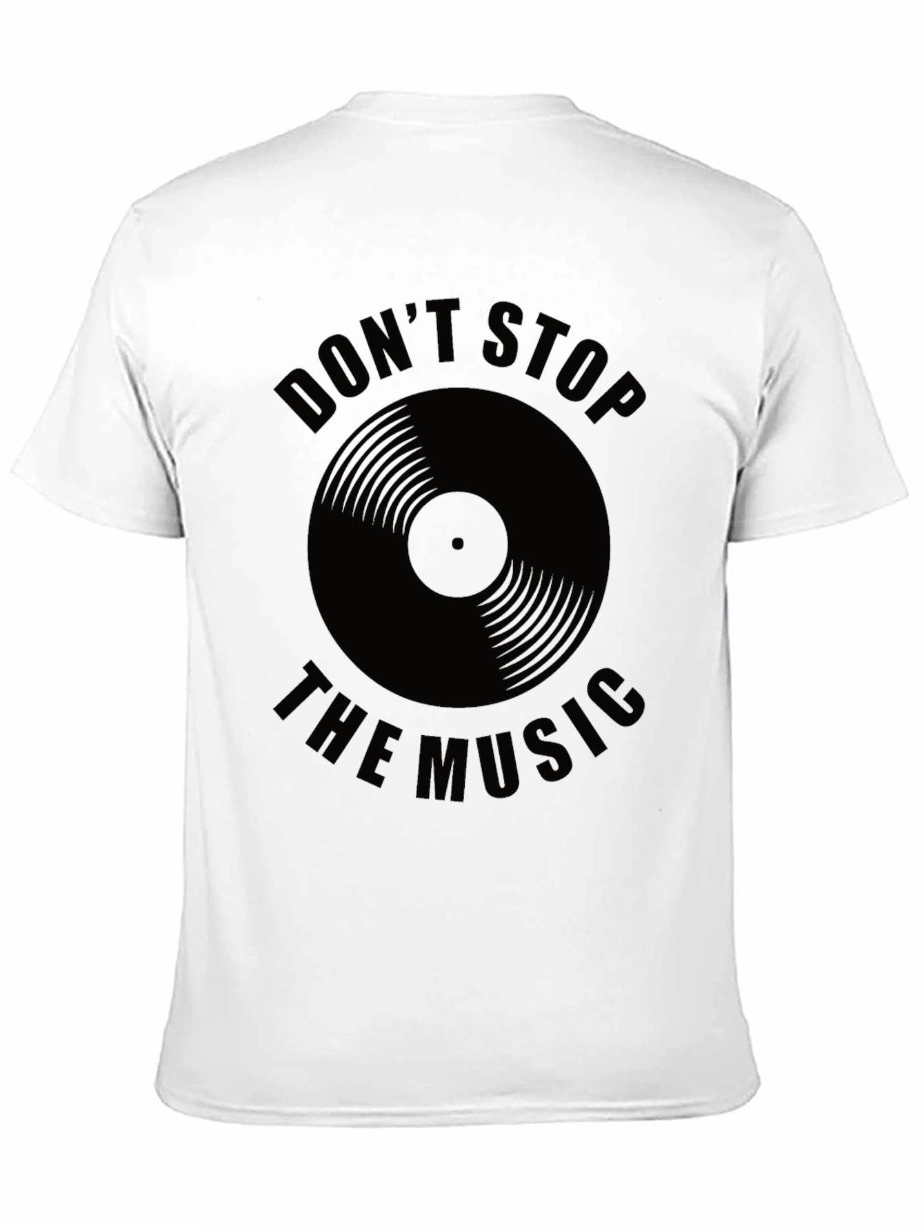 Dont Stop the Music Black Graphic Tee