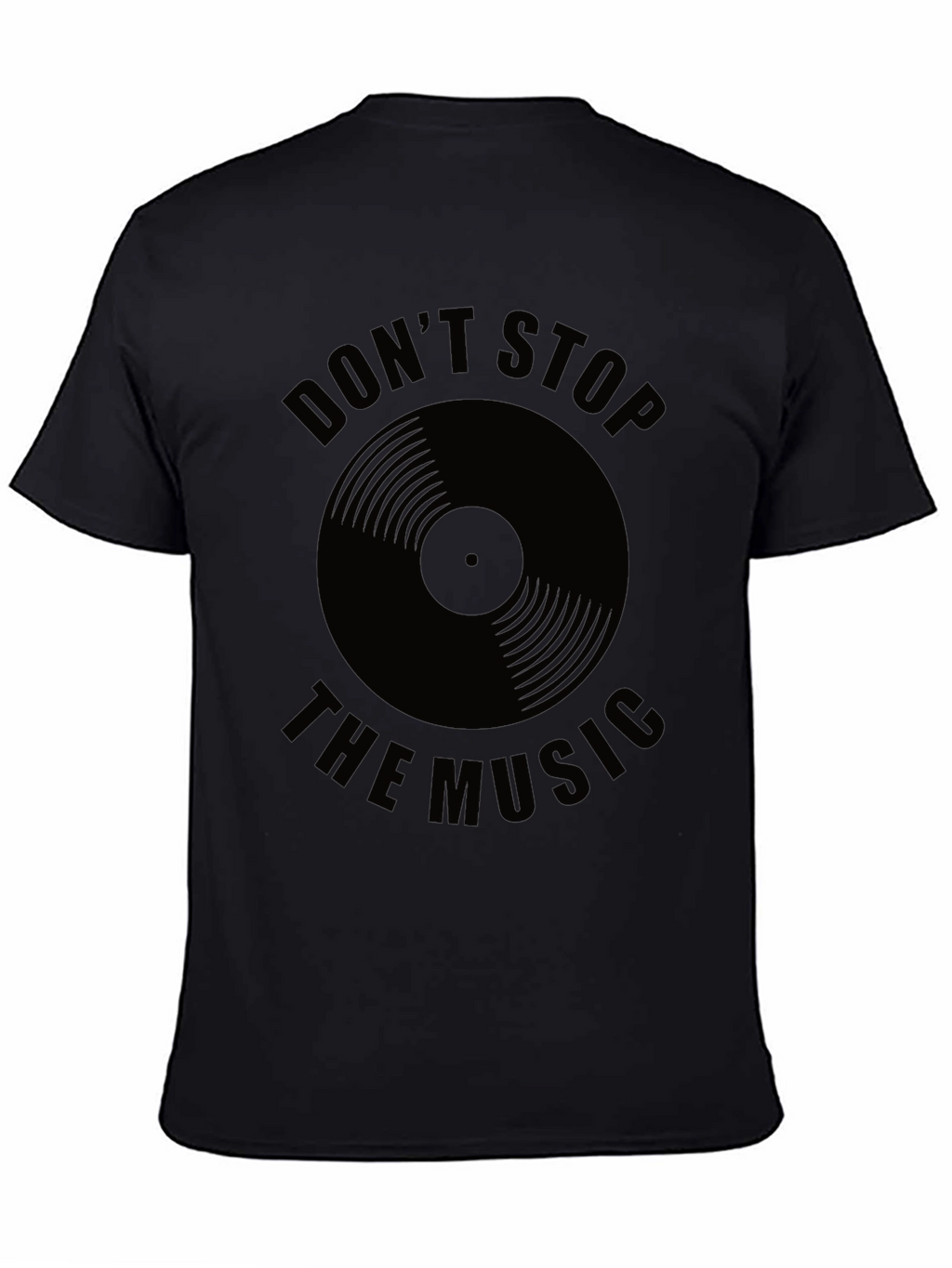 Dont Stop the Music Black Graphic Tee
