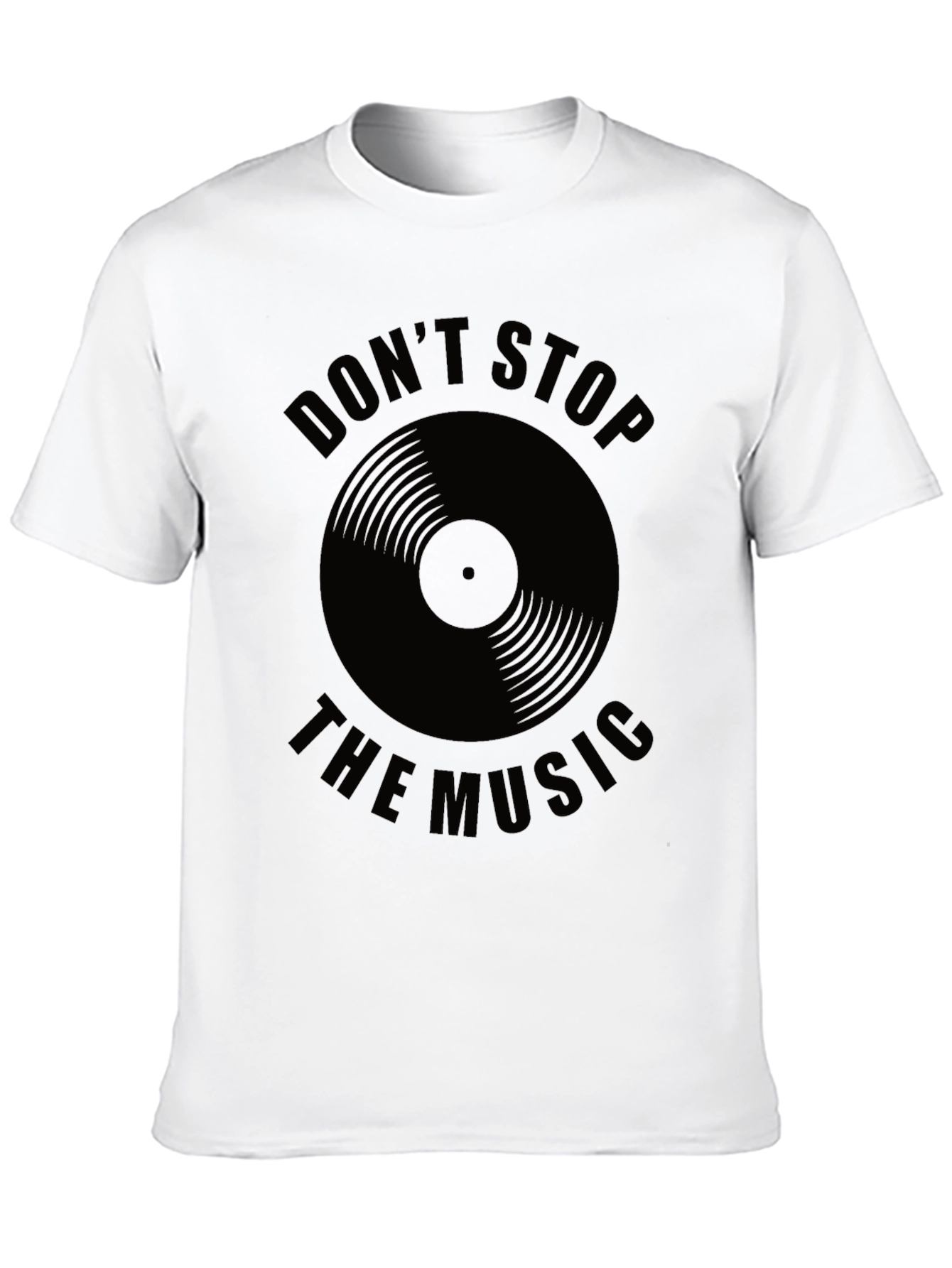 Dont Stop the Music Black Graphic Tee