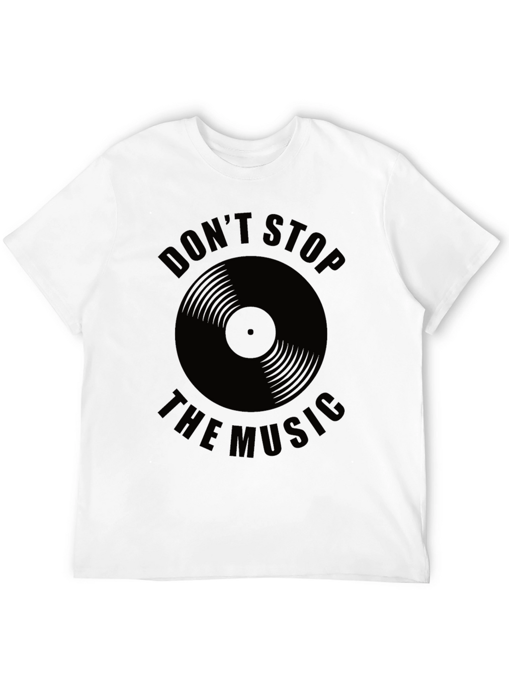 Dont Stop the Music Black Graphic Tee
