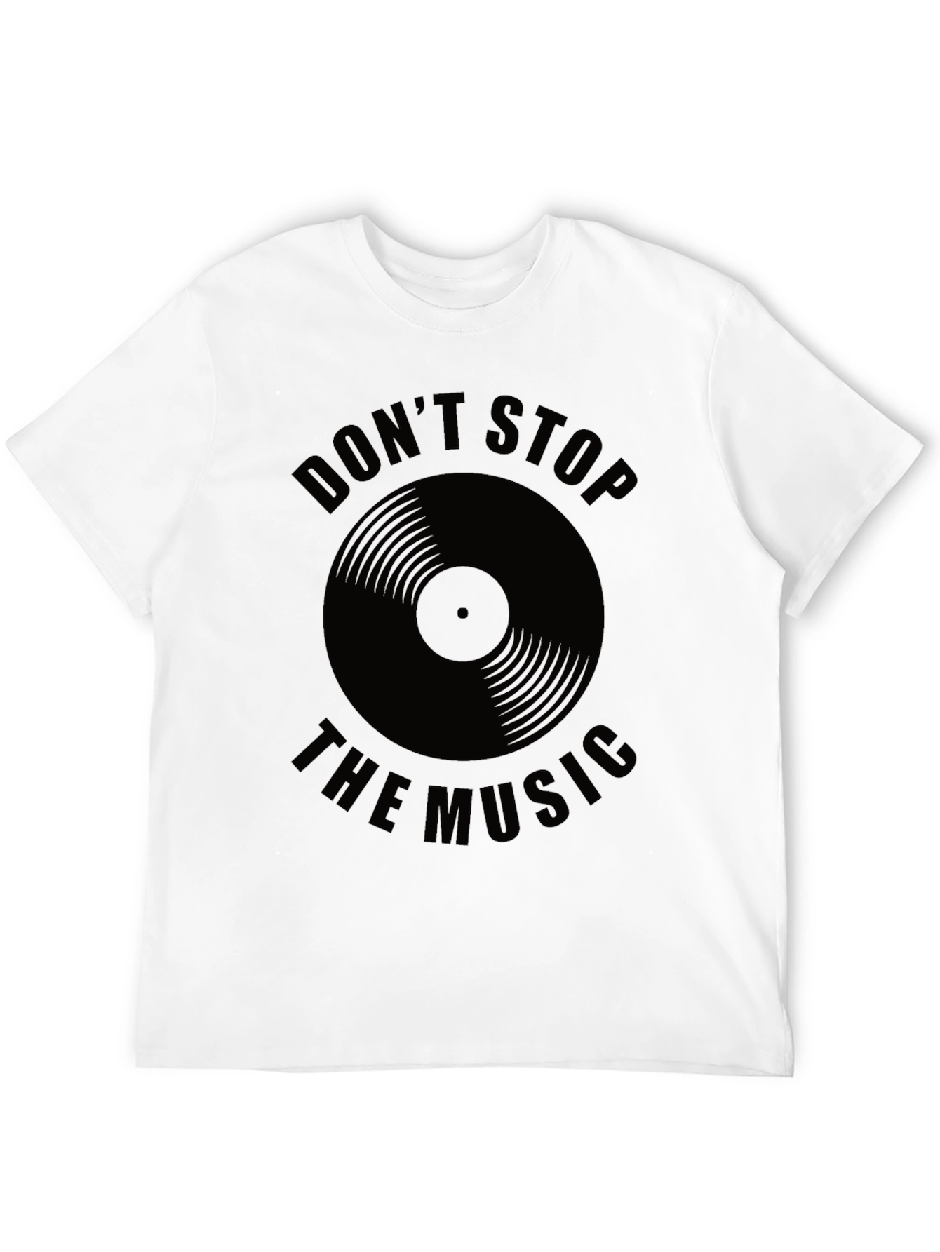 Dont Stop the Music Black Graphic Tee