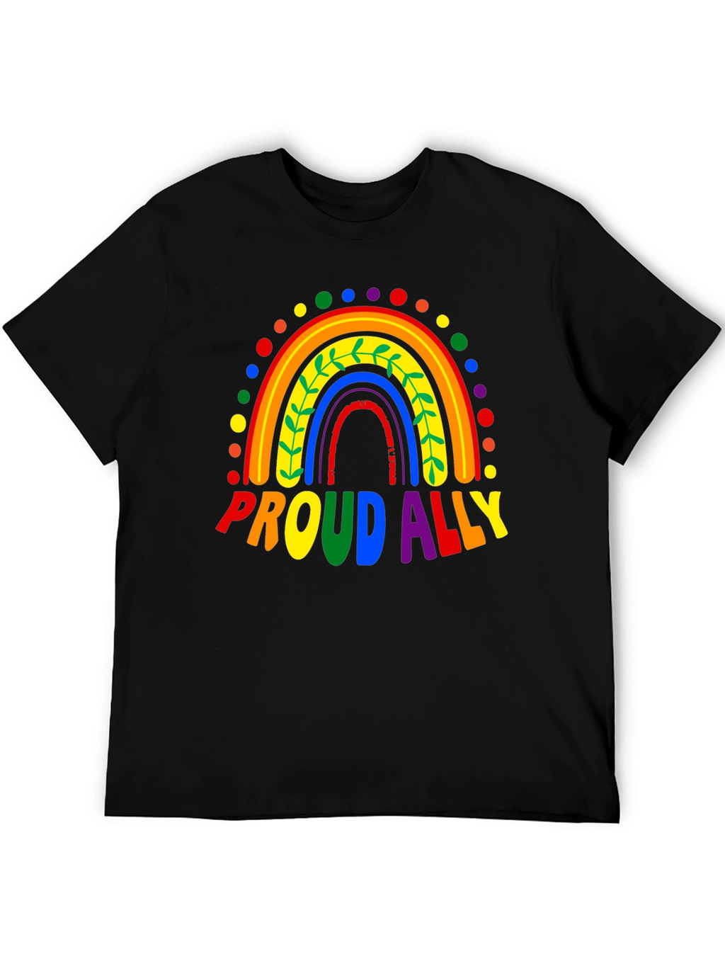 Proud Ally Rainbow LGBTQ+ Pride T-Shirt
