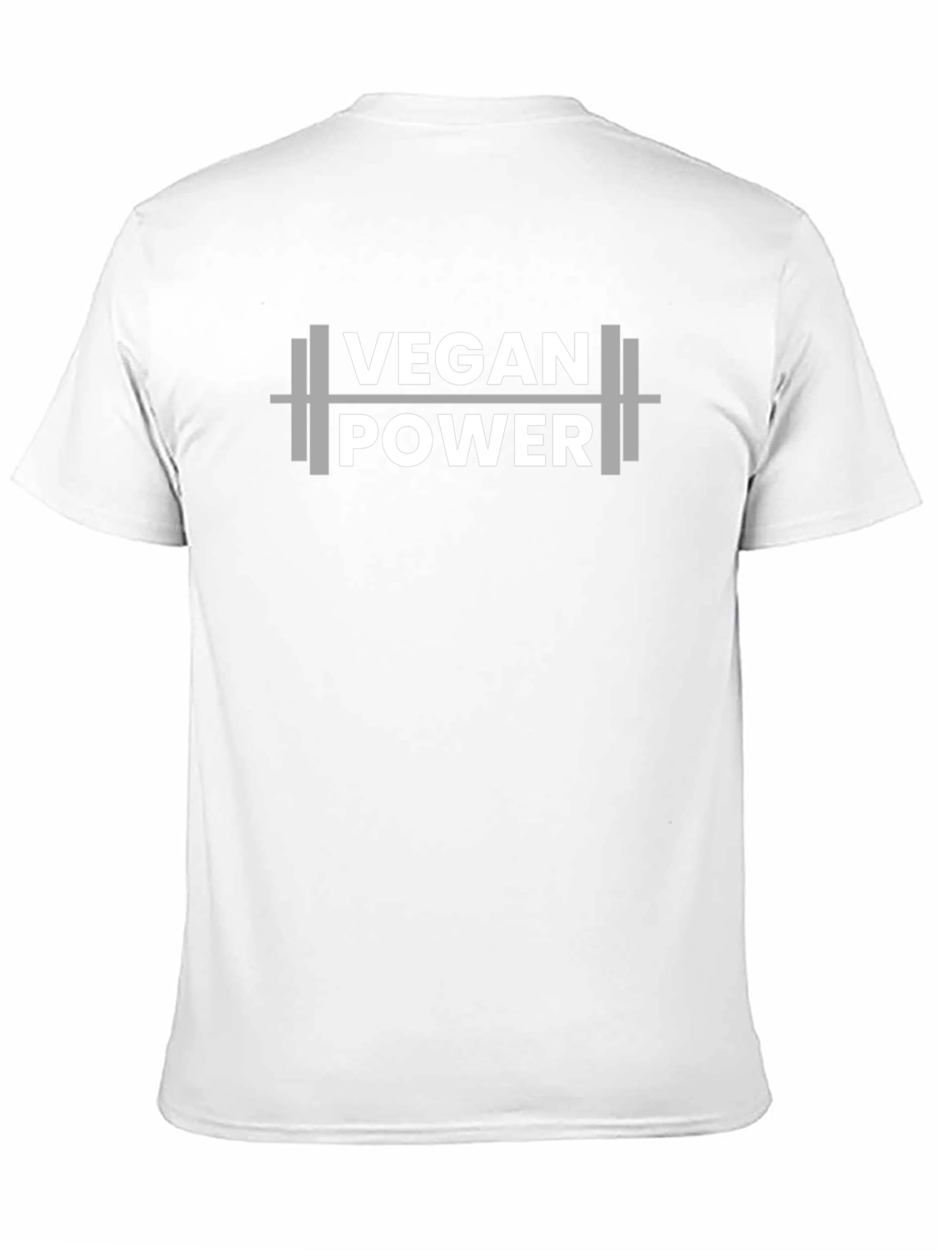 Vegan Power T-Shirt - Weightlifting Design