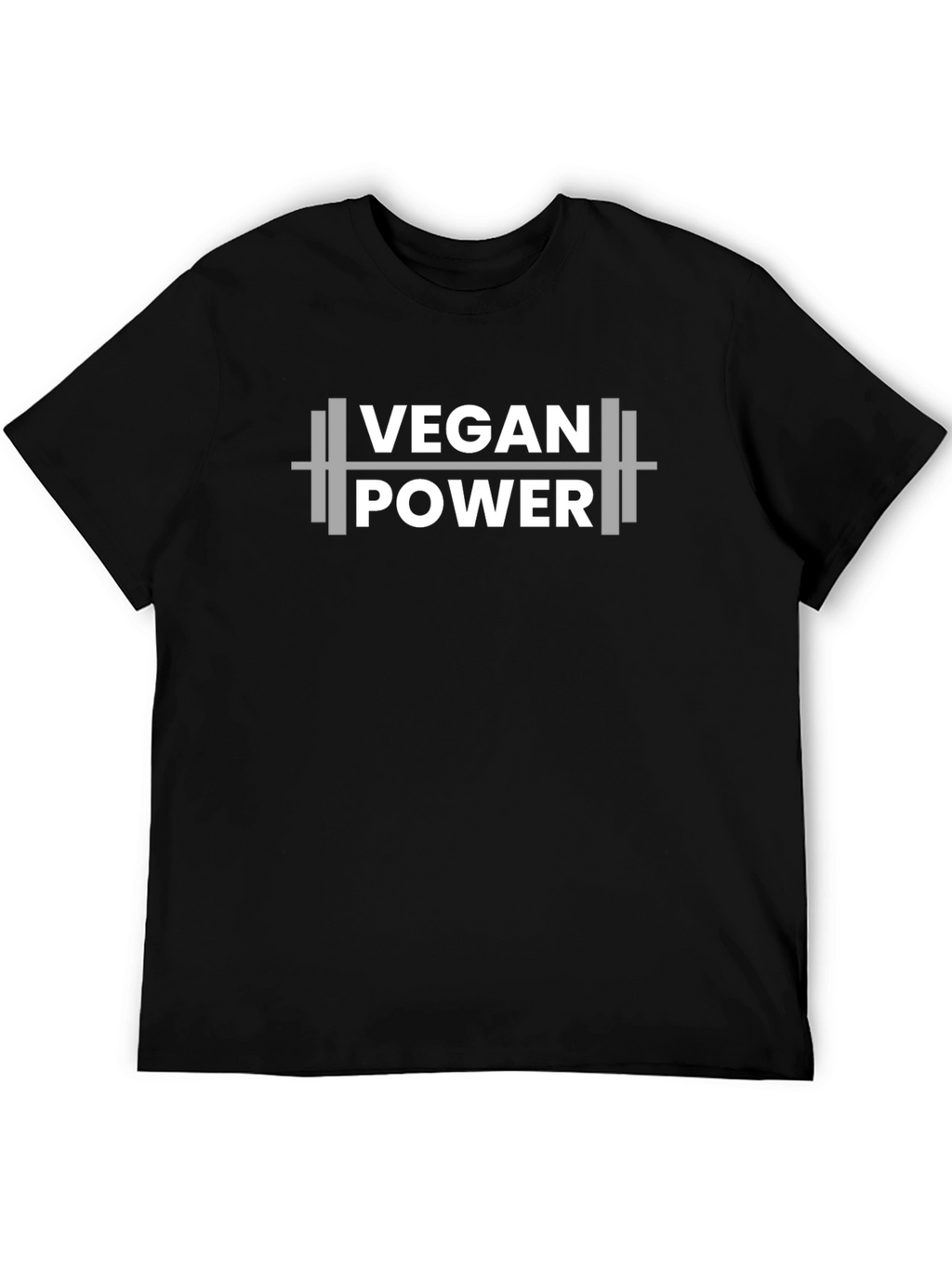 Vegan Power T-Shirt - Weightlifting Design