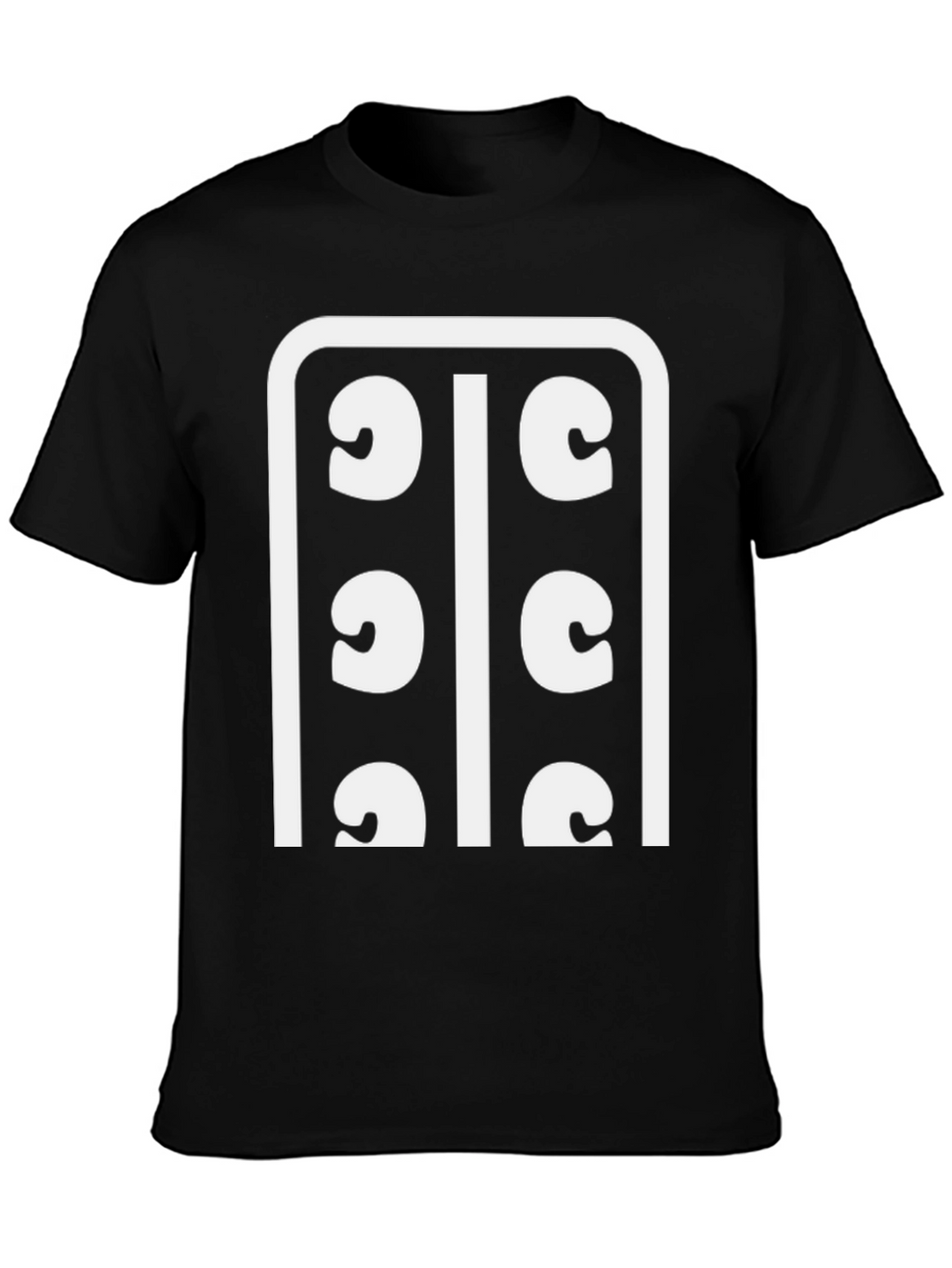 Abstract Graphic Tee - Black Cotton Blend Shirt