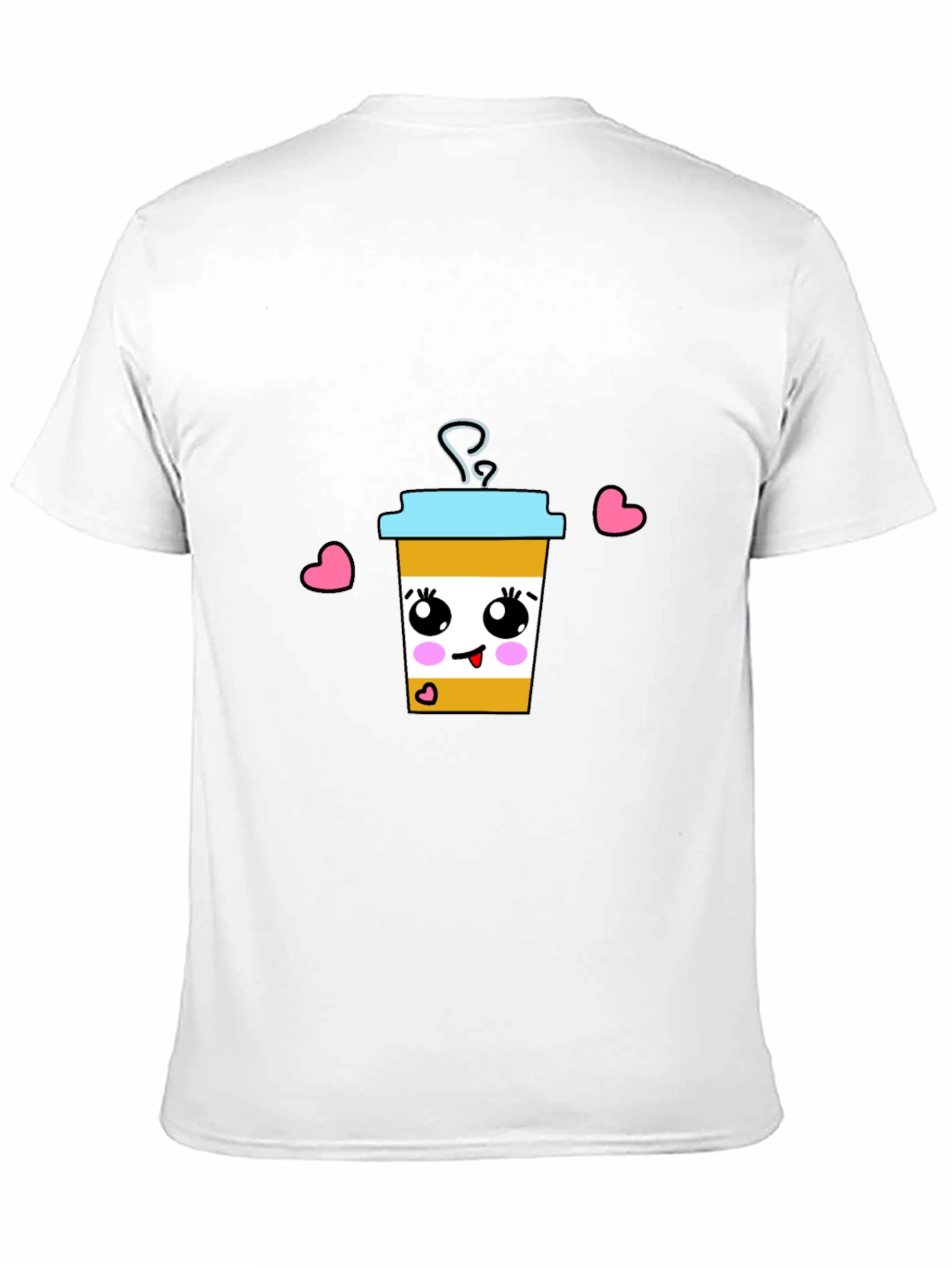 Cute Coffee Cup Graphic T-Shirt