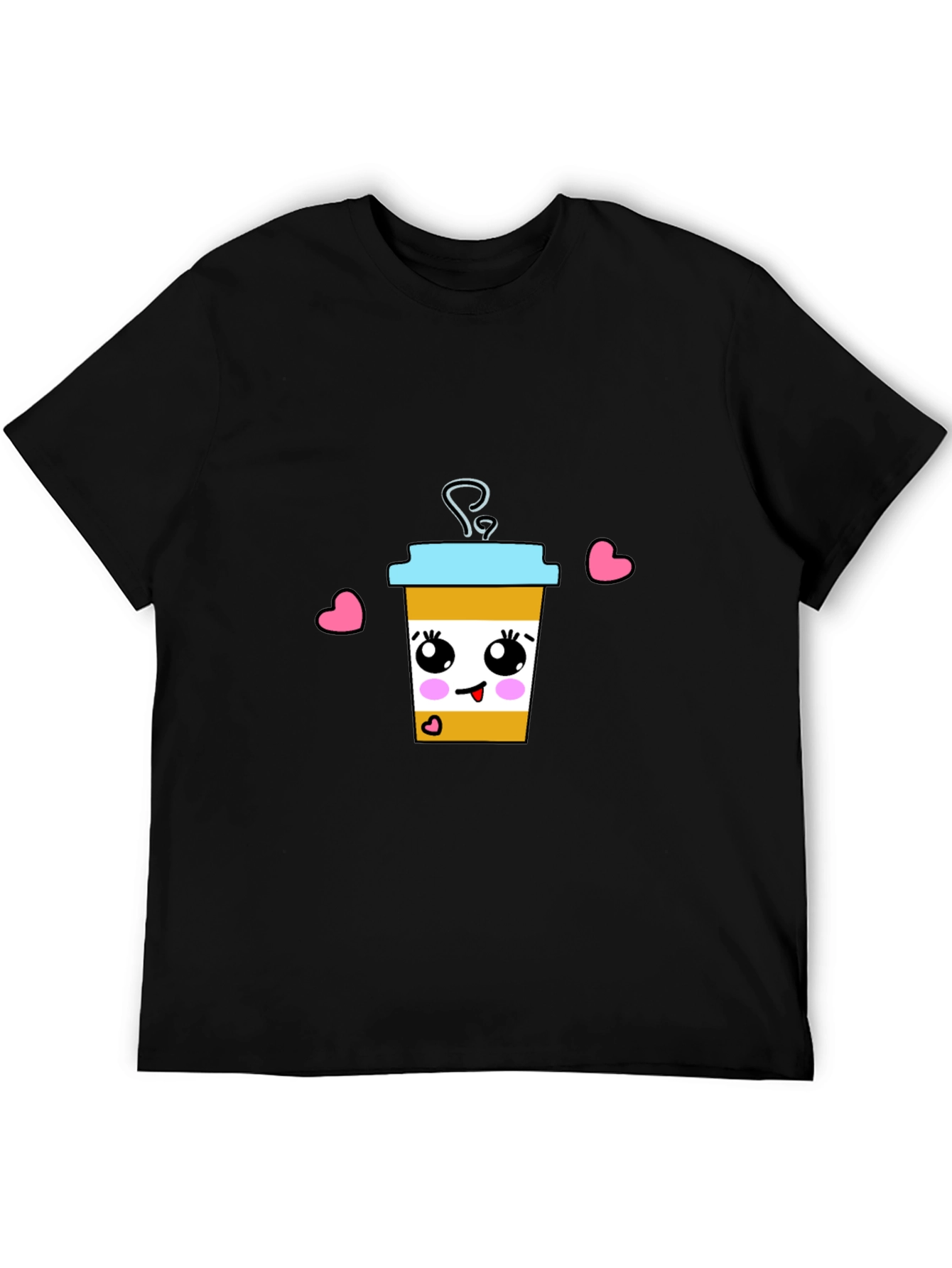 Cute Coffee Cup Graphic T-Shirt