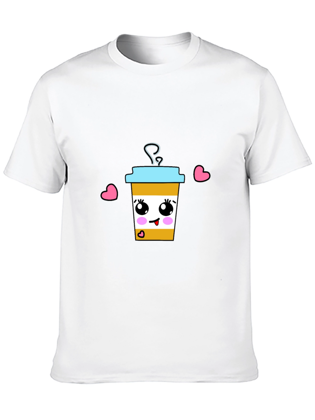 Cute Coffee Cup Graphic T-Shirt
