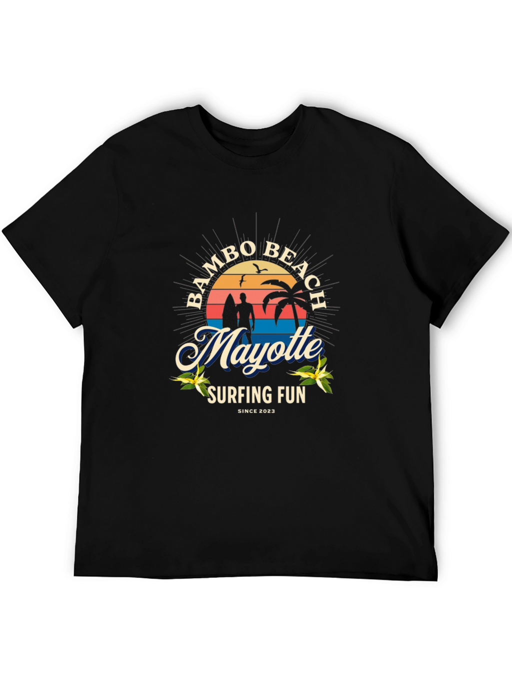 Bambo Beach Mayotte Surfing T-Shirt