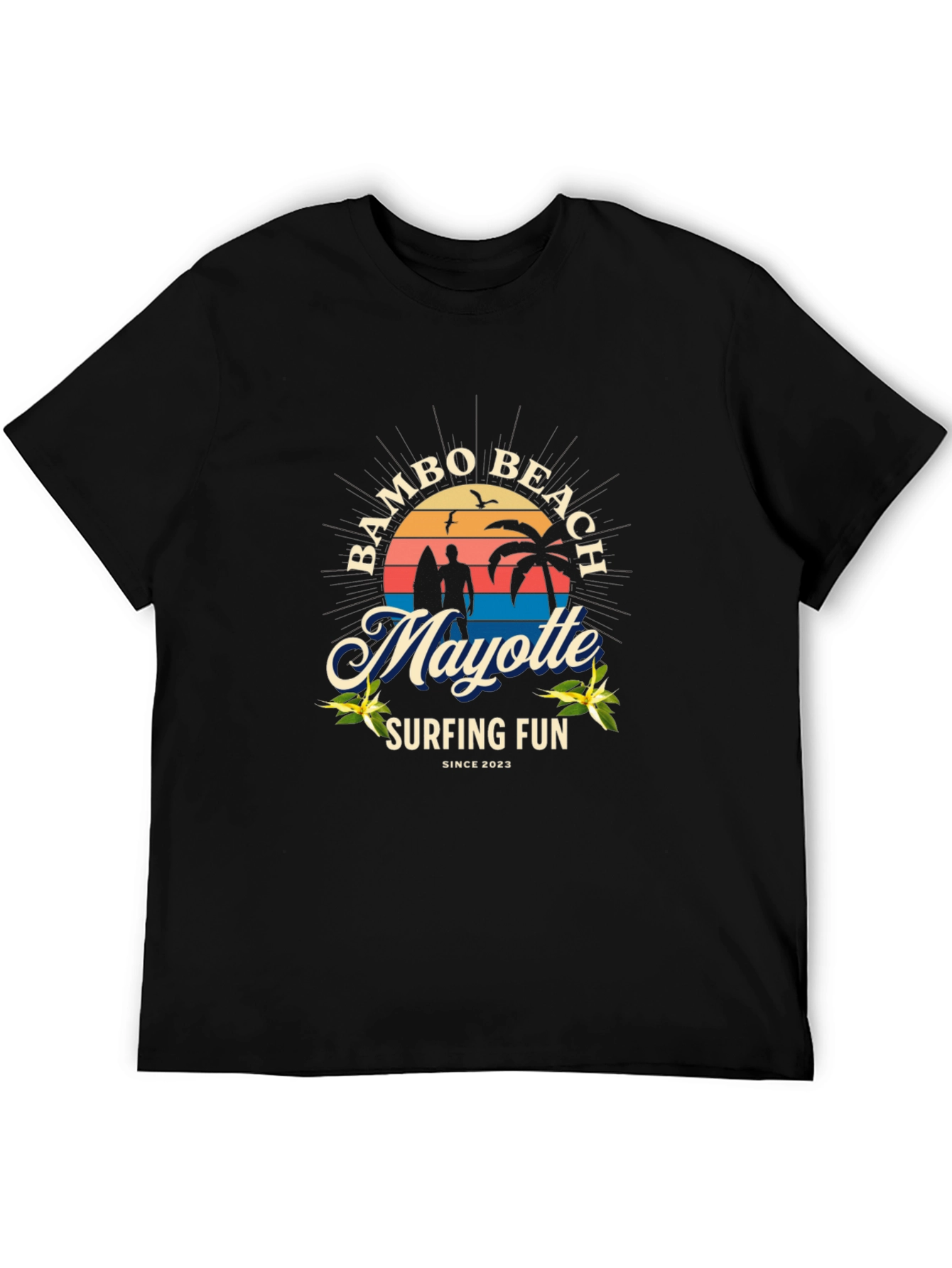 Bambo Beach Mayotte Surfing T-Shirt