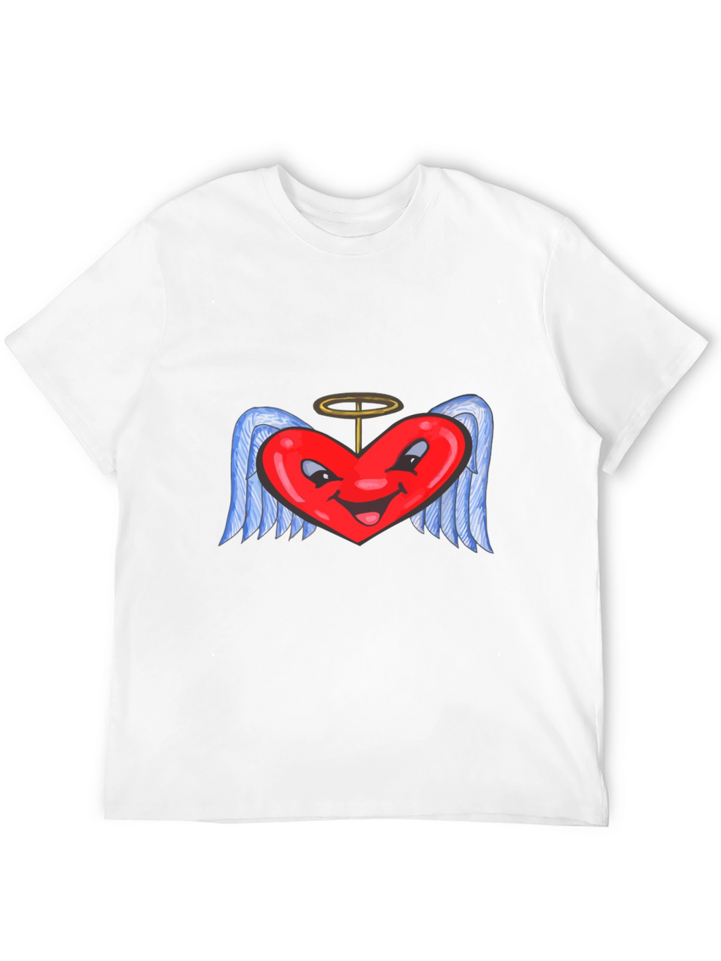 Heart Angel Black T-Shirt
