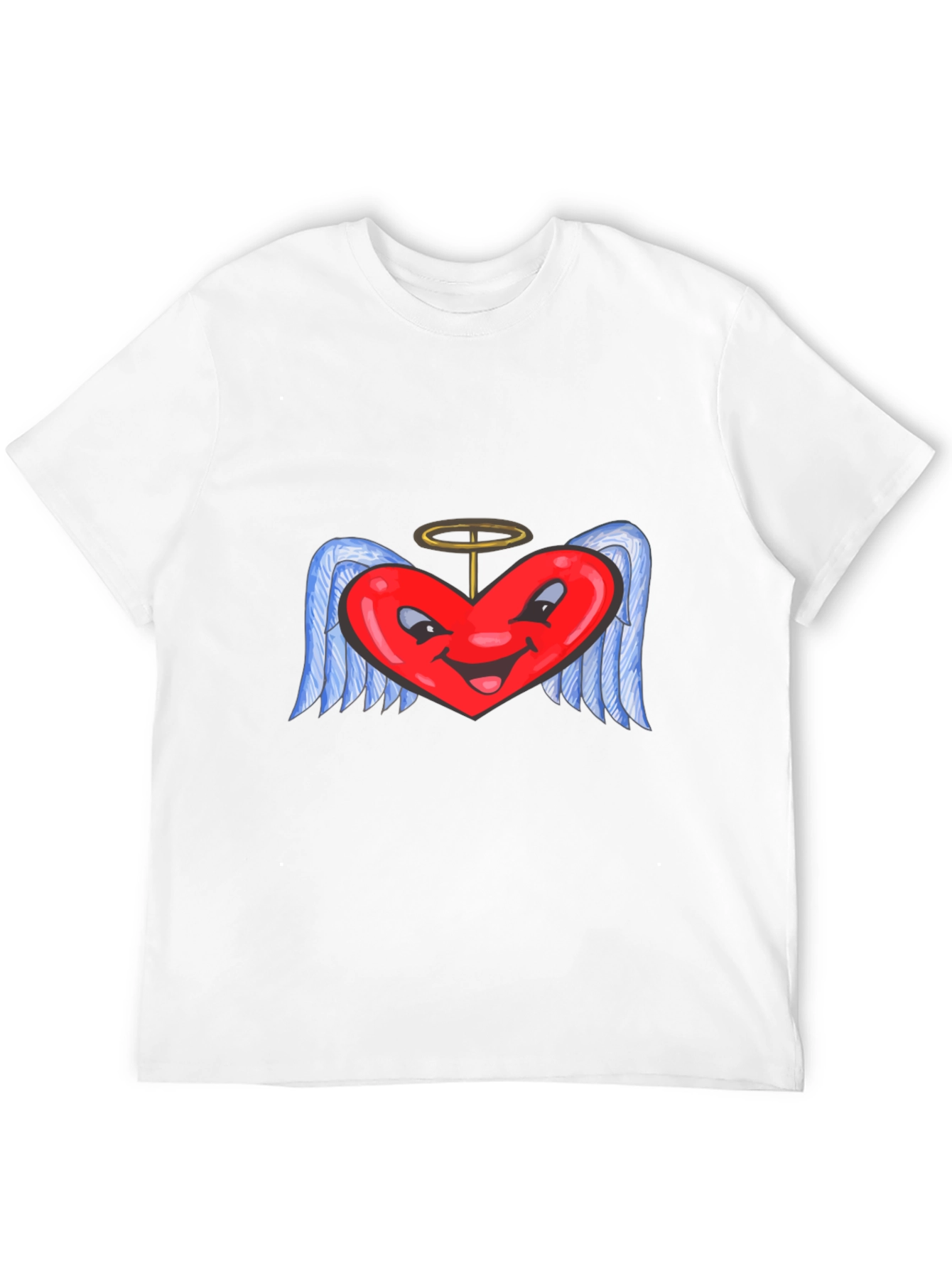 Heart Angel Black T-Shirt
