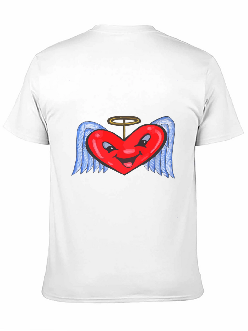 Heart Angel Black T-Shirt
