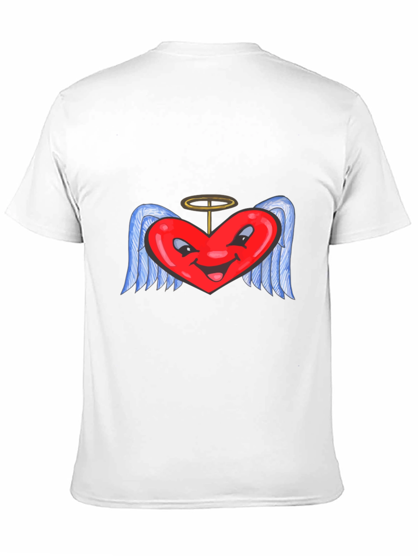 Heart Angel Black T-Shirt