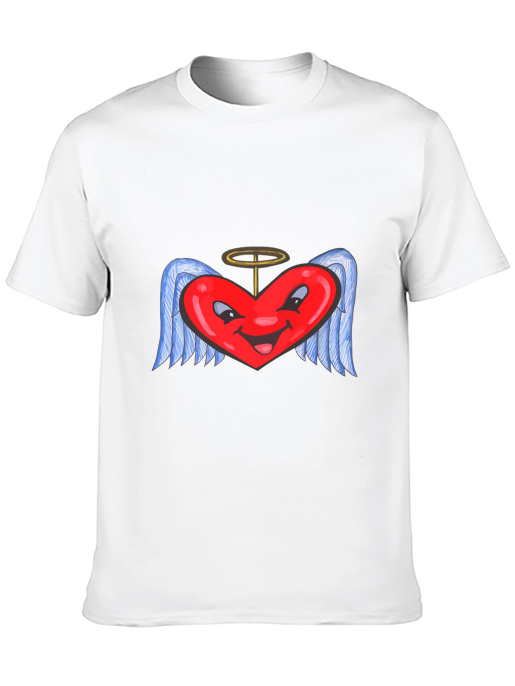 Heart Angel Black T-Shirt