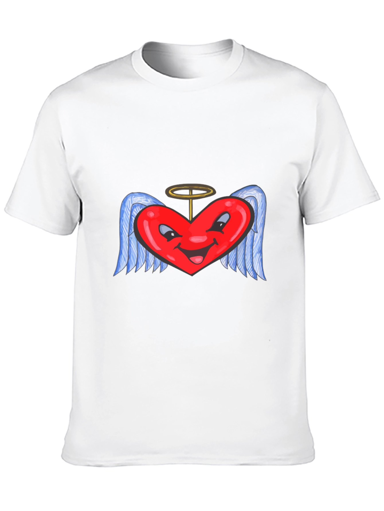 Heart Angel Black T-Shirt
