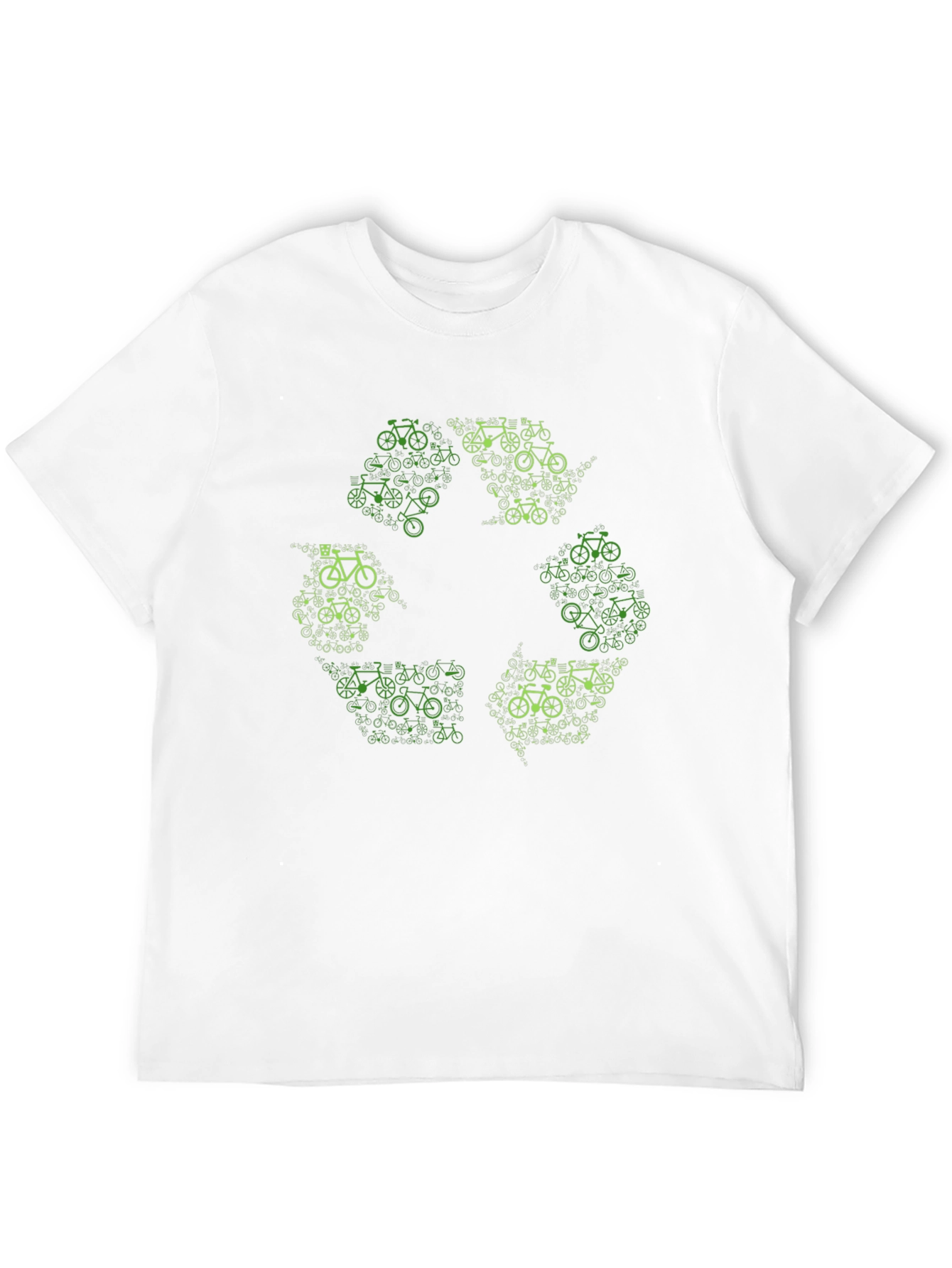 Eco-Friendly Bicycle Recycle Symbol T-Shirt