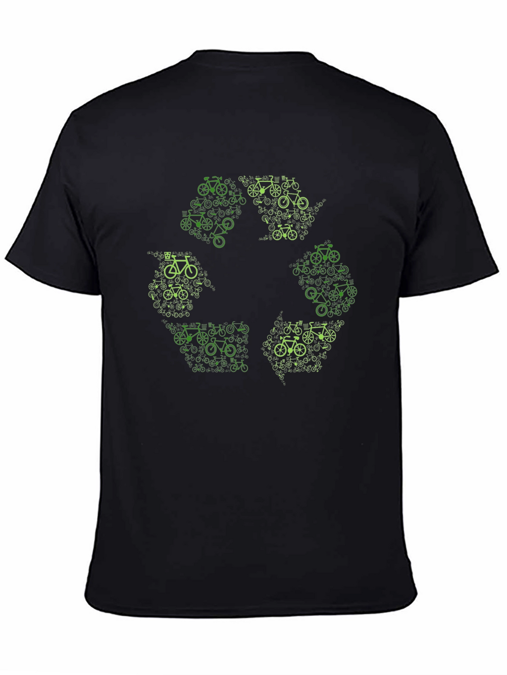 Eco-Friendly Bicycle Recycle Symbol T-Shirt