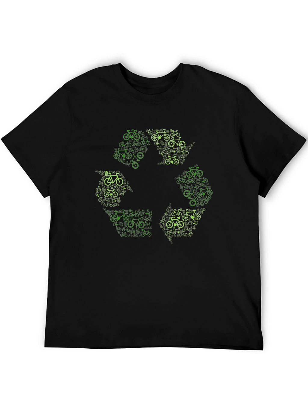 Eco-Friendly Bicycle Recycle Symbol T-Shirt