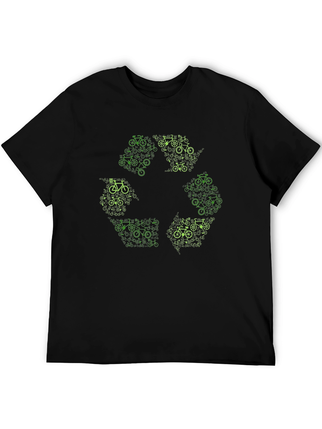 Eco-Friendly Bicycle Recycle Symbol T-Shirt
