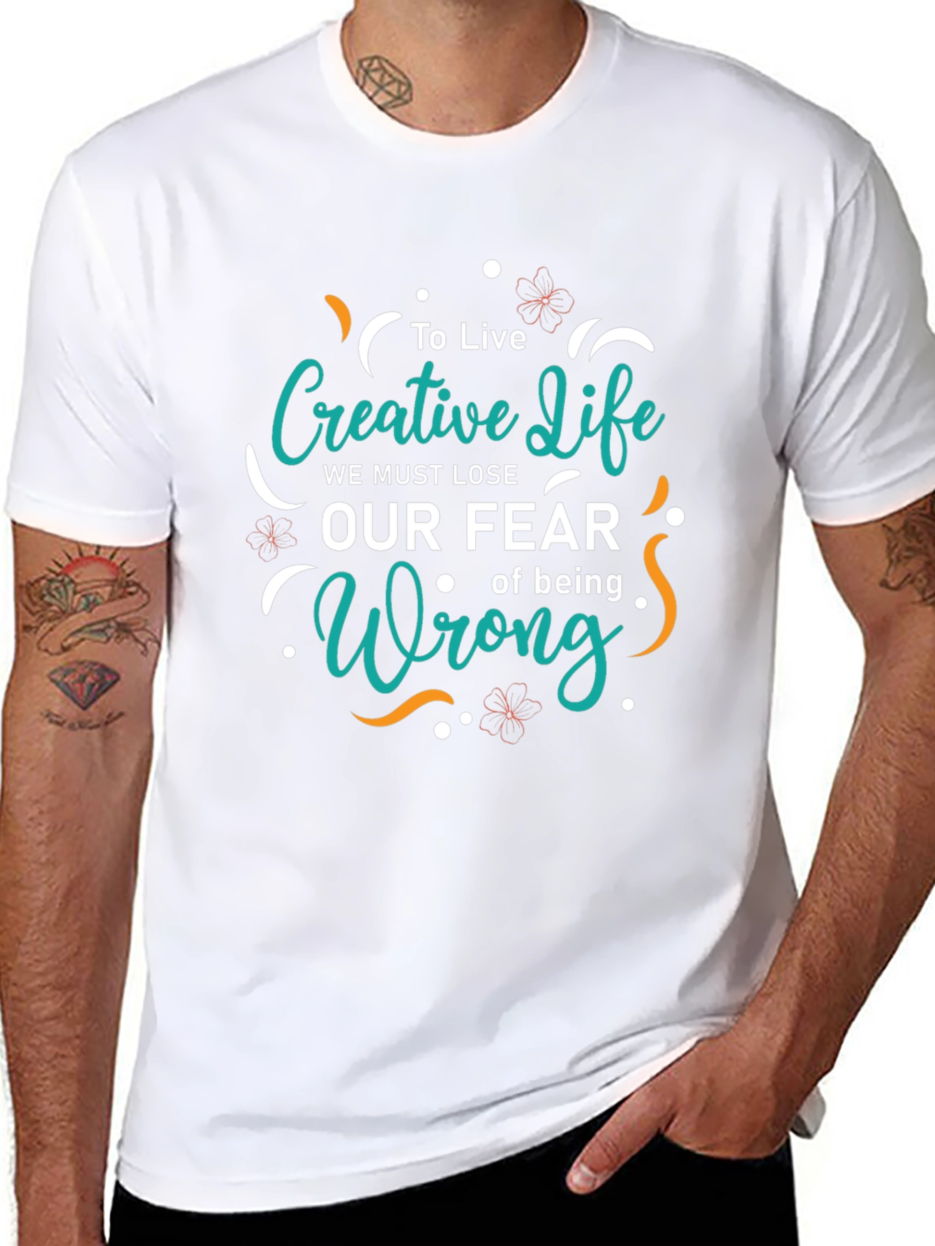 Creative Life Graphic Tee - Trendy Black T-Shirt