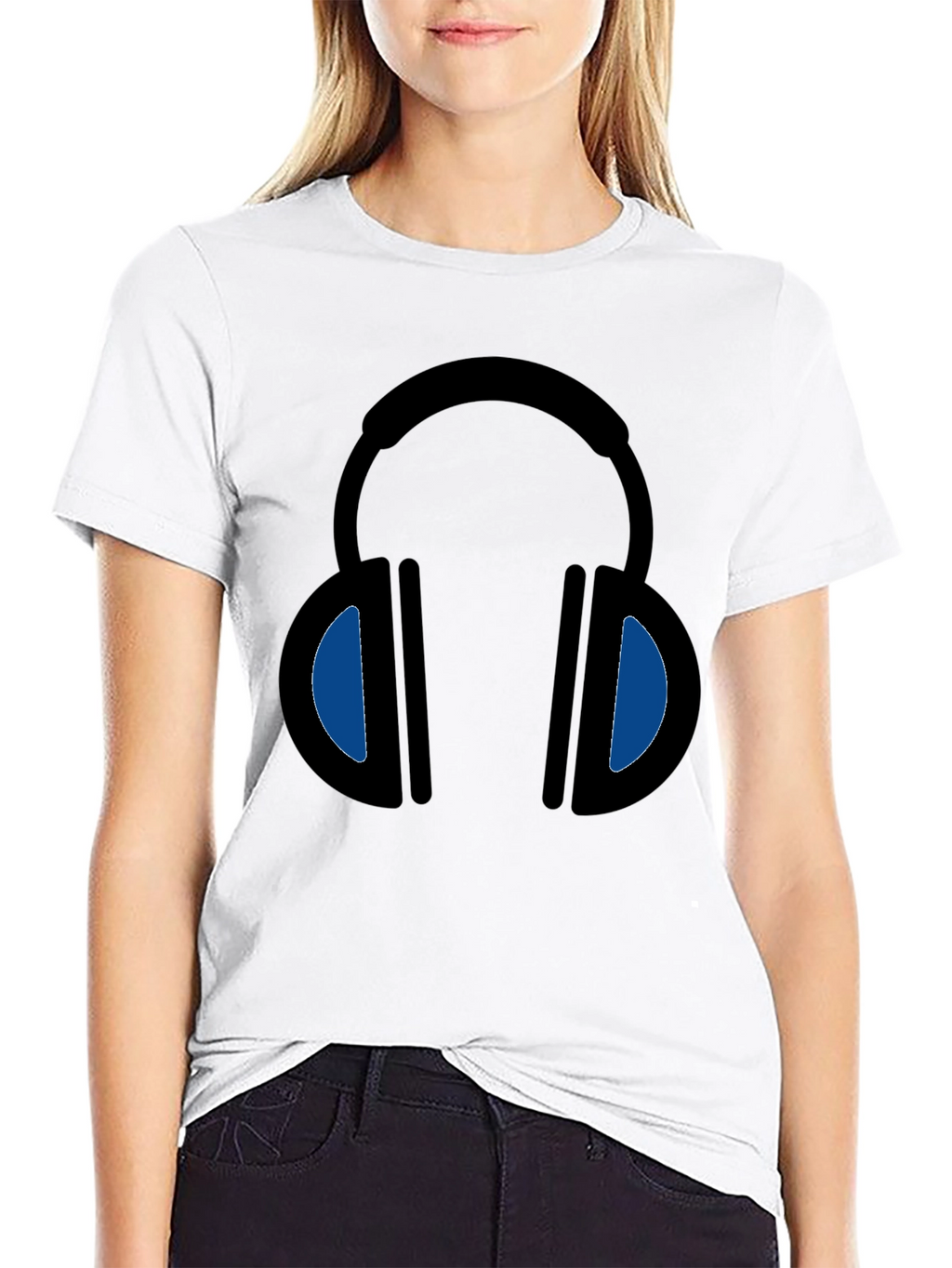 Headphone Graphic T-Shirt - Stylish Music Lover Tee