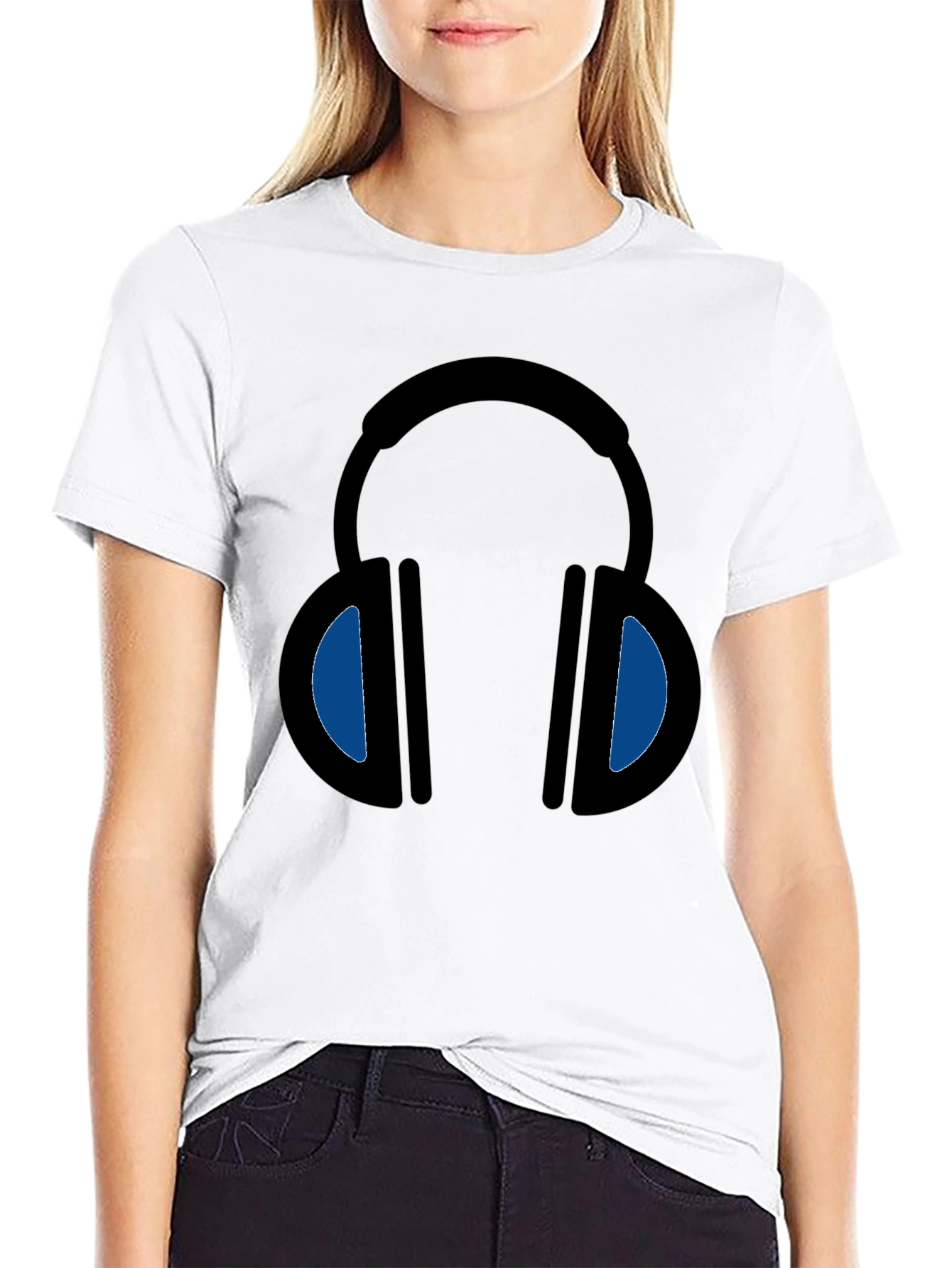 Headphone Graphic T-Shirt - Stylish Music Lover Tee