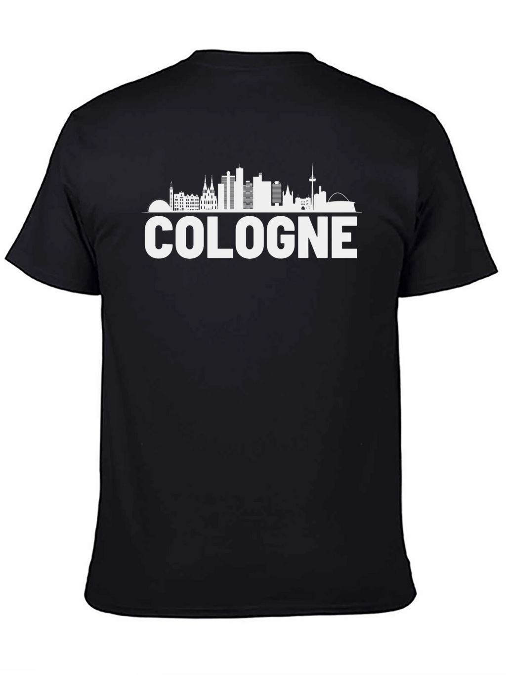 Cologne Skyline Graphic Tee - Black Unisex T-Shirt