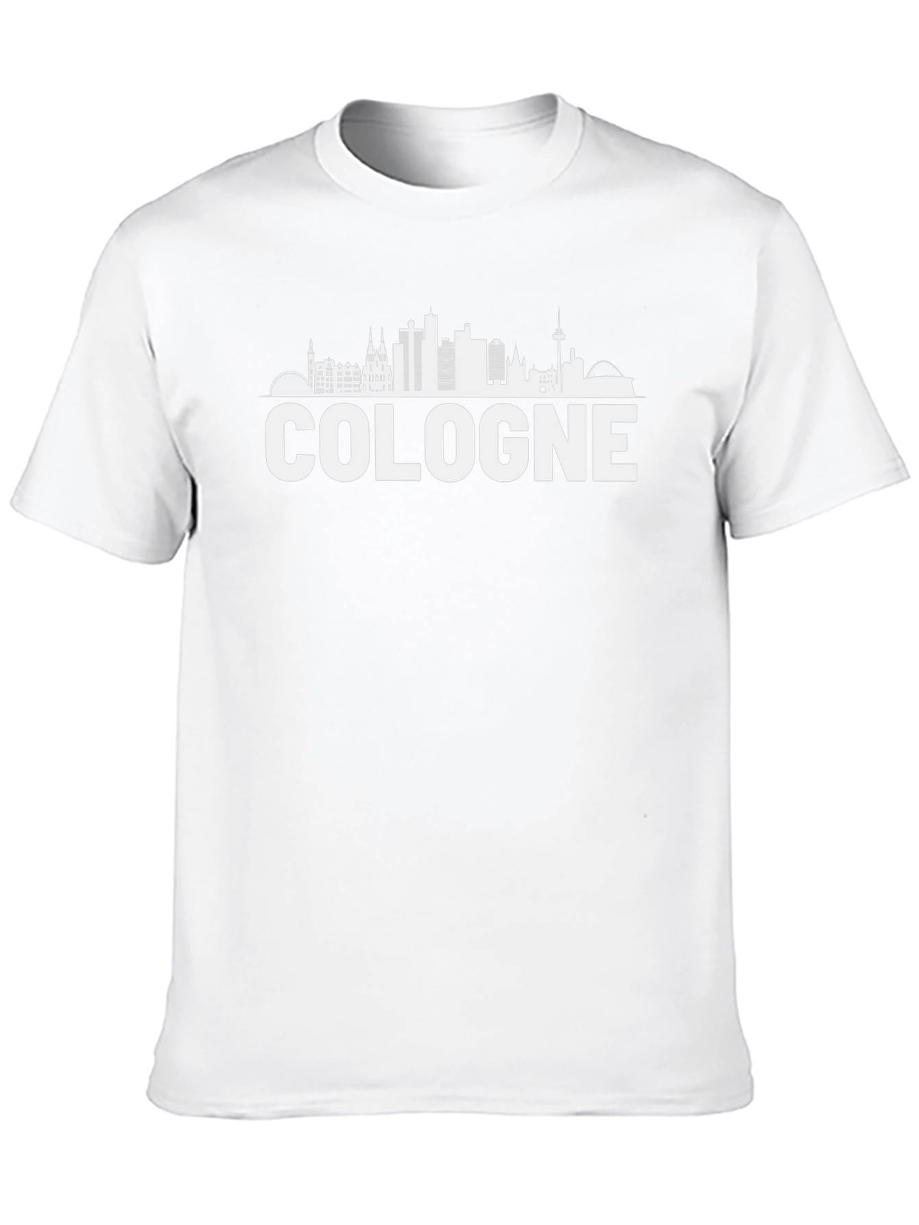 Cologne Skyline Graphic Tee - Black Unisex T-Shirt