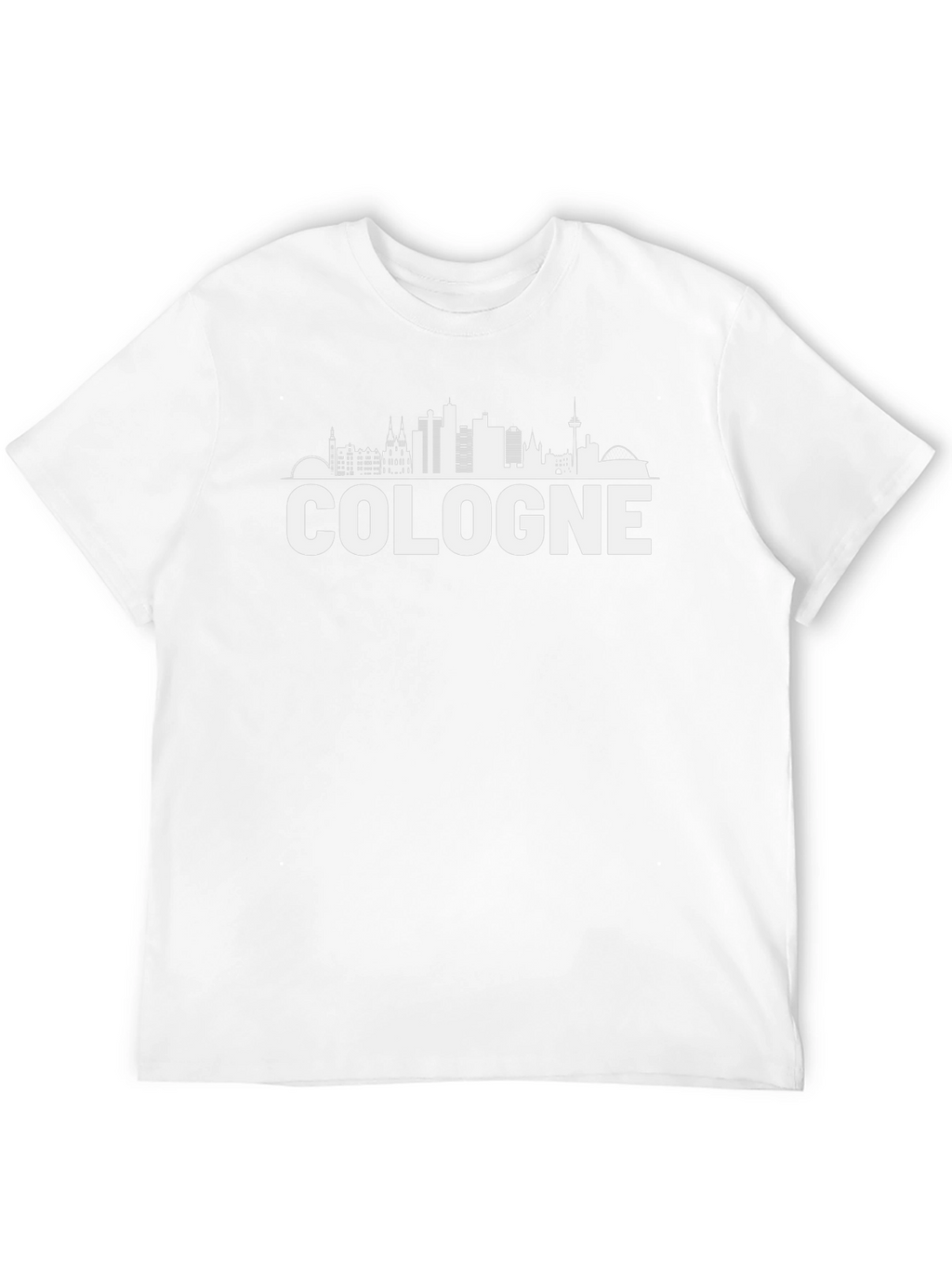 Cologne Skyline Graphic Tee - Black Unisex T-Shirt