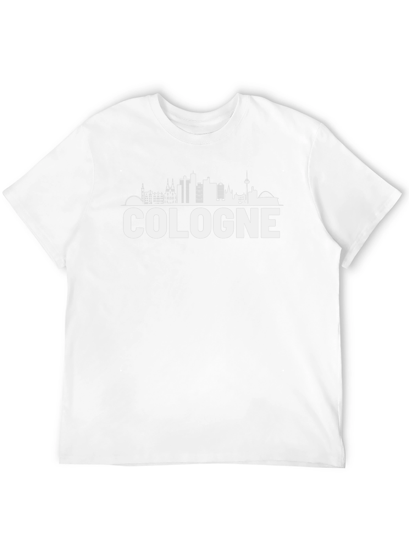 Cologne Skyline Graphic Tee - Black Unisex T-Shirt