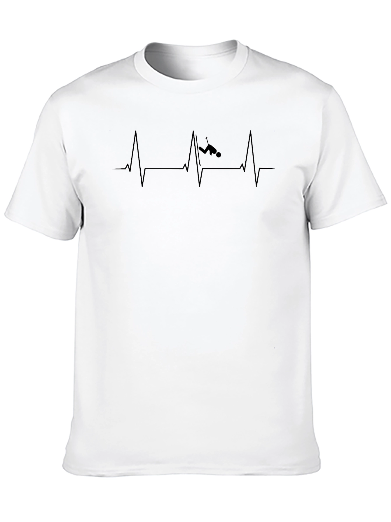 Diver Heartbeat Black T-Shirt