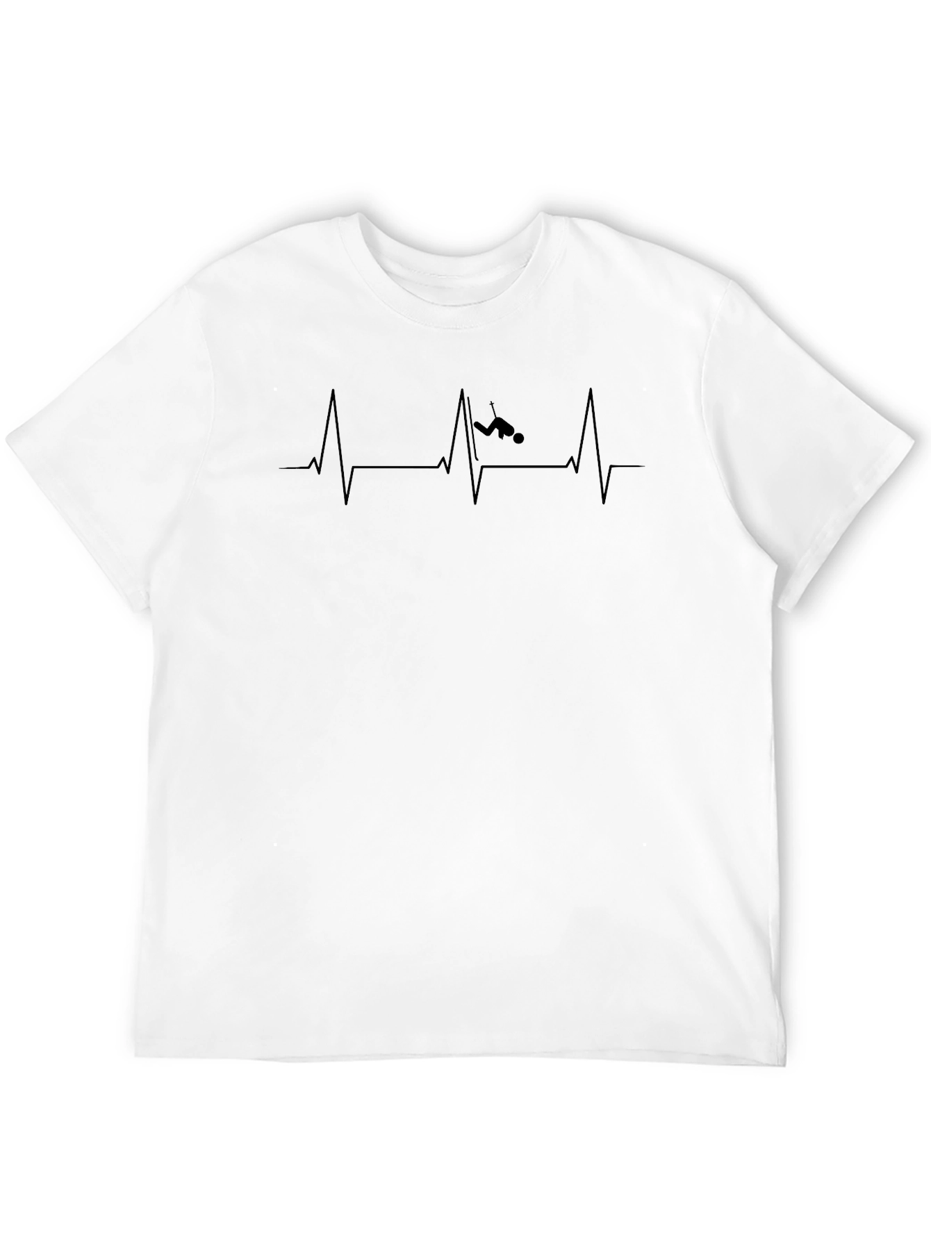 Diver Heartbeat Black T-Shirt
