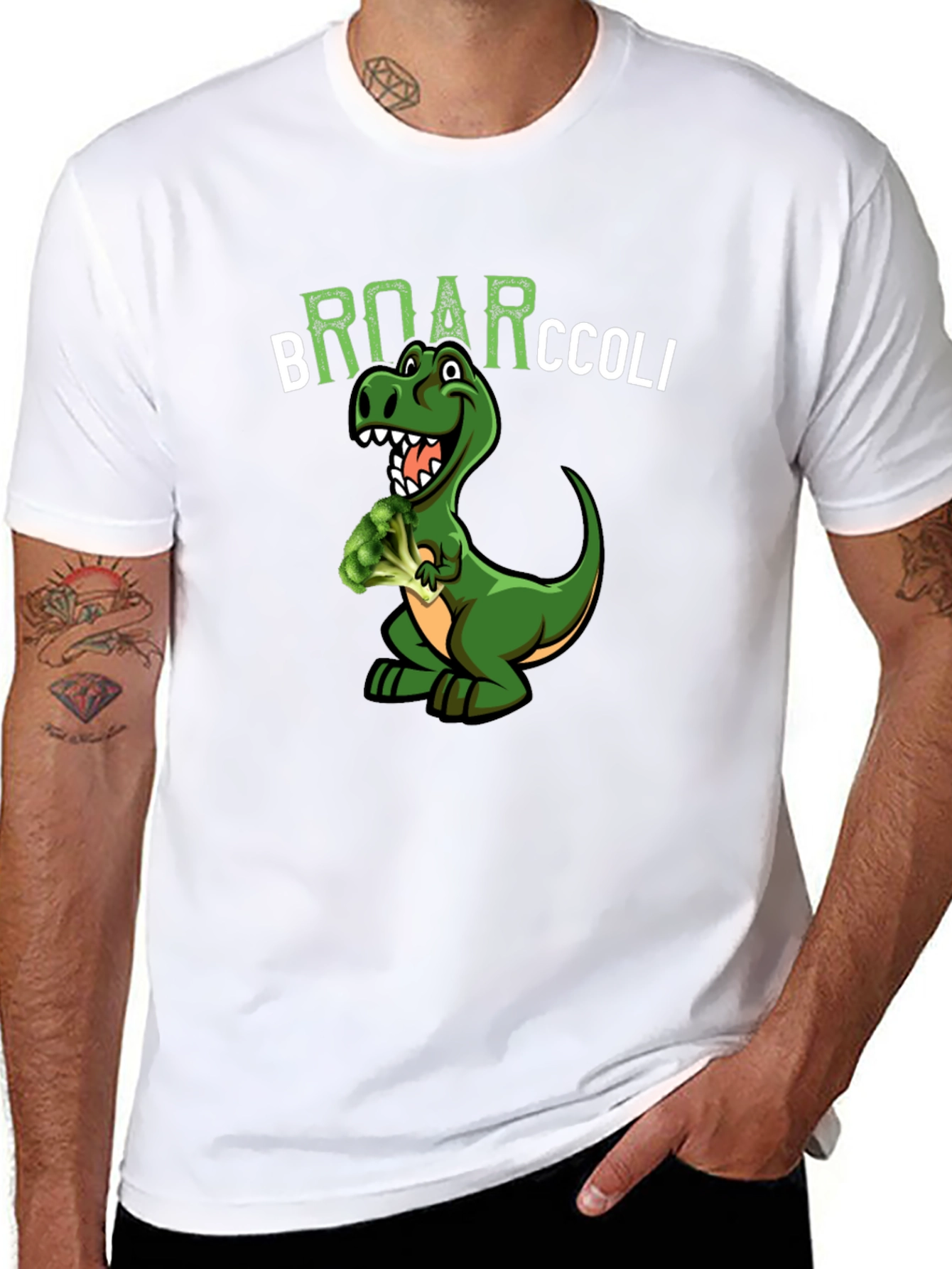 Broarccolli Dinosaur T-Shirt - Funny Vegan Tee
