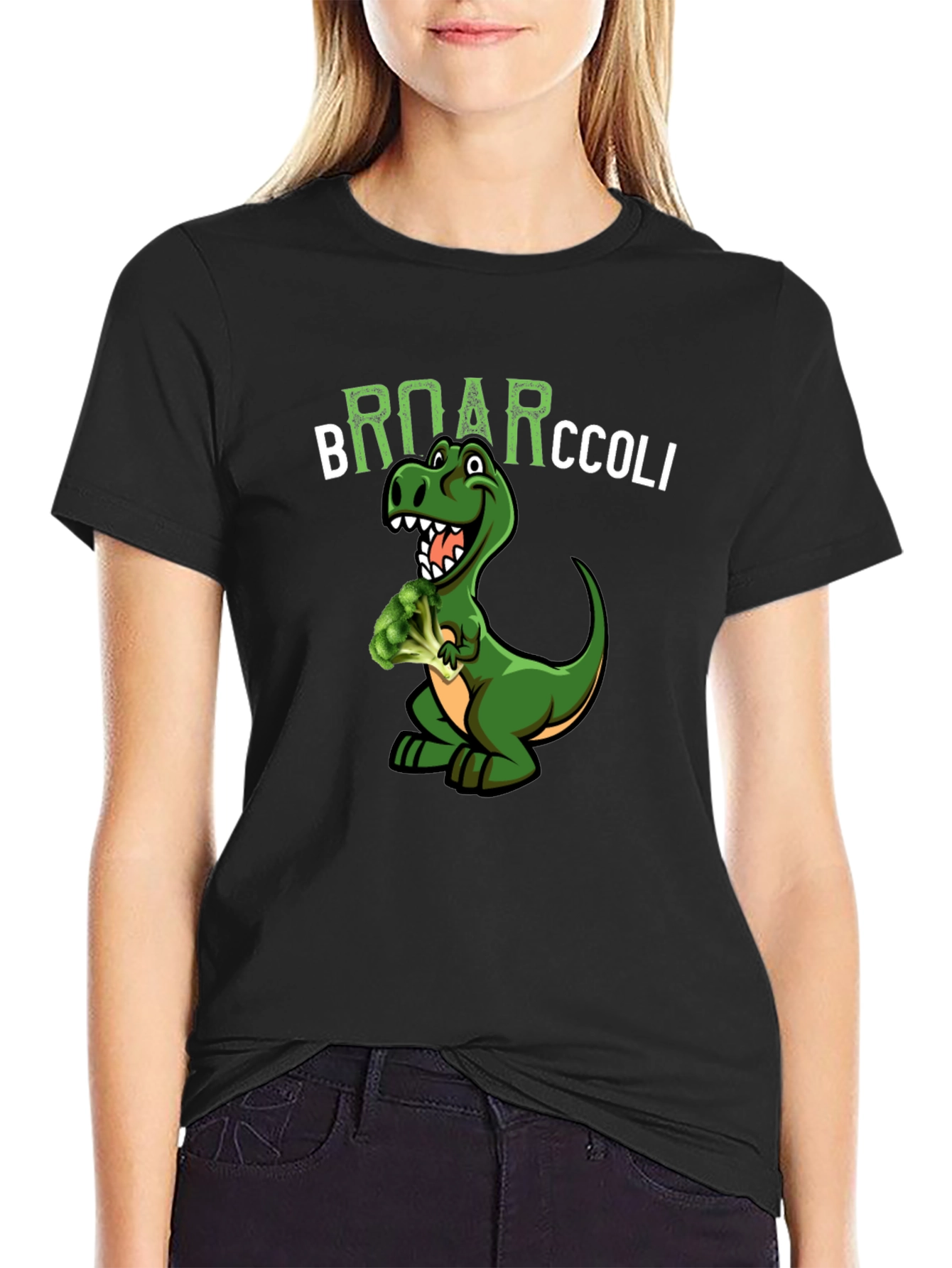 Broarccolli Dinosaur T-Shirt - Funny Vegan Tee