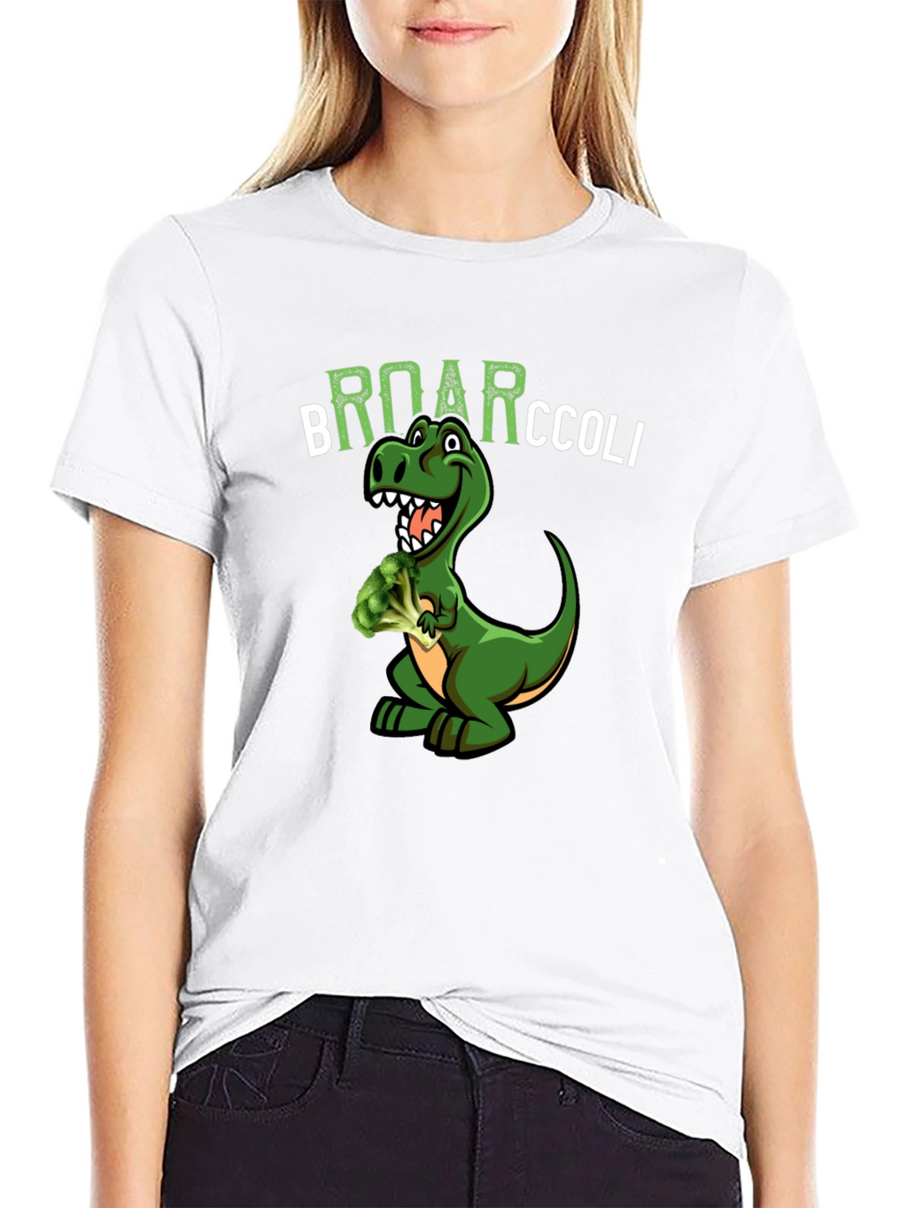 Broarccolli Dinosaur T-Shirt - Funny Vegan Tee