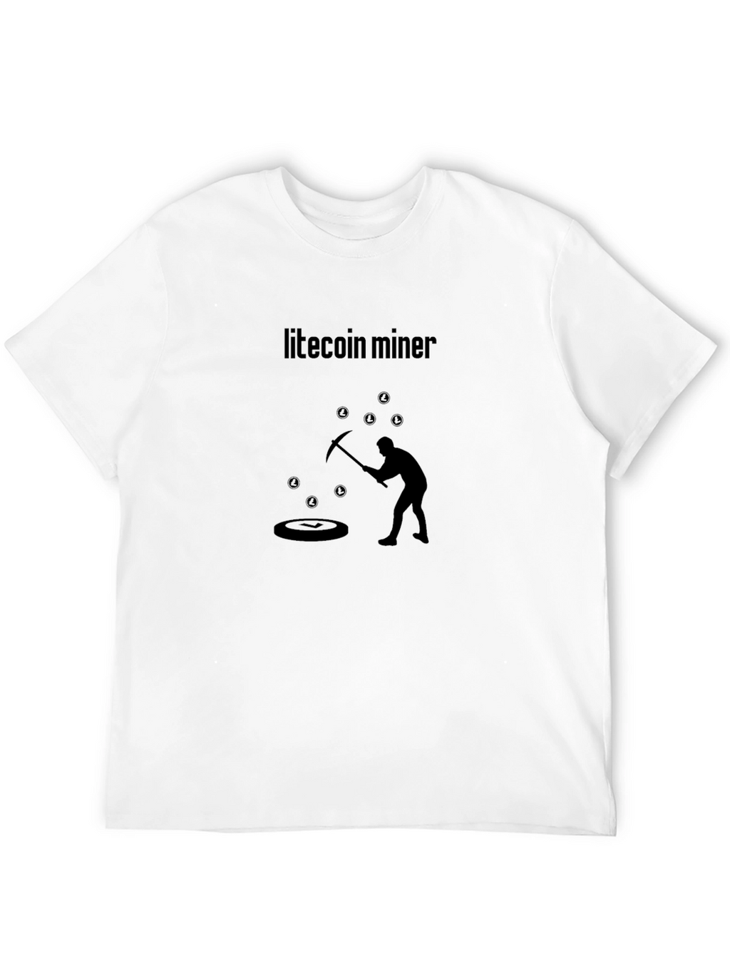Litecoin Miner Crypto T-Shirt - Black