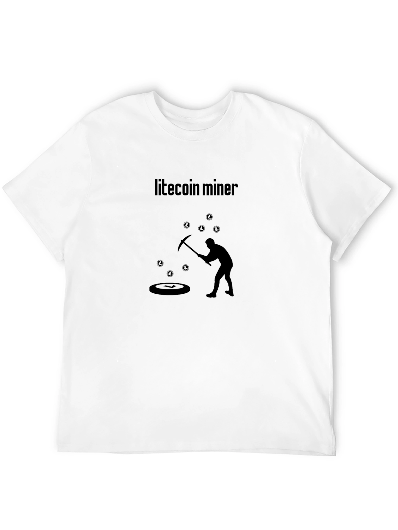 Litecoin Miner Crypto T-Shirt - Black