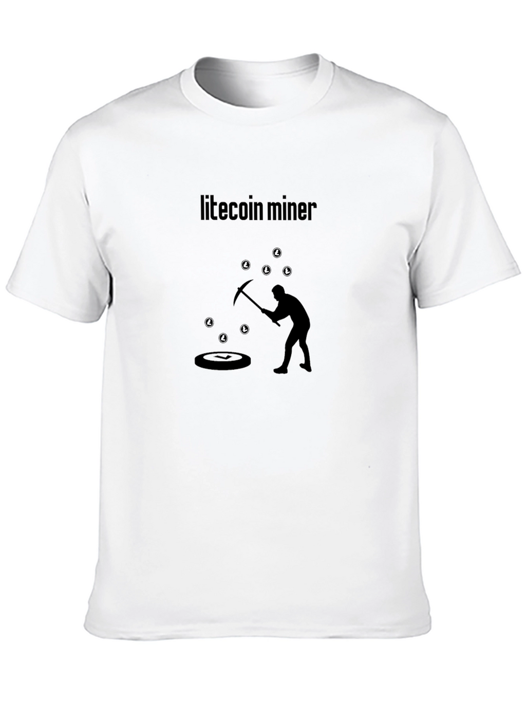 Litecoin Miner Crypto T-Shirt - Black